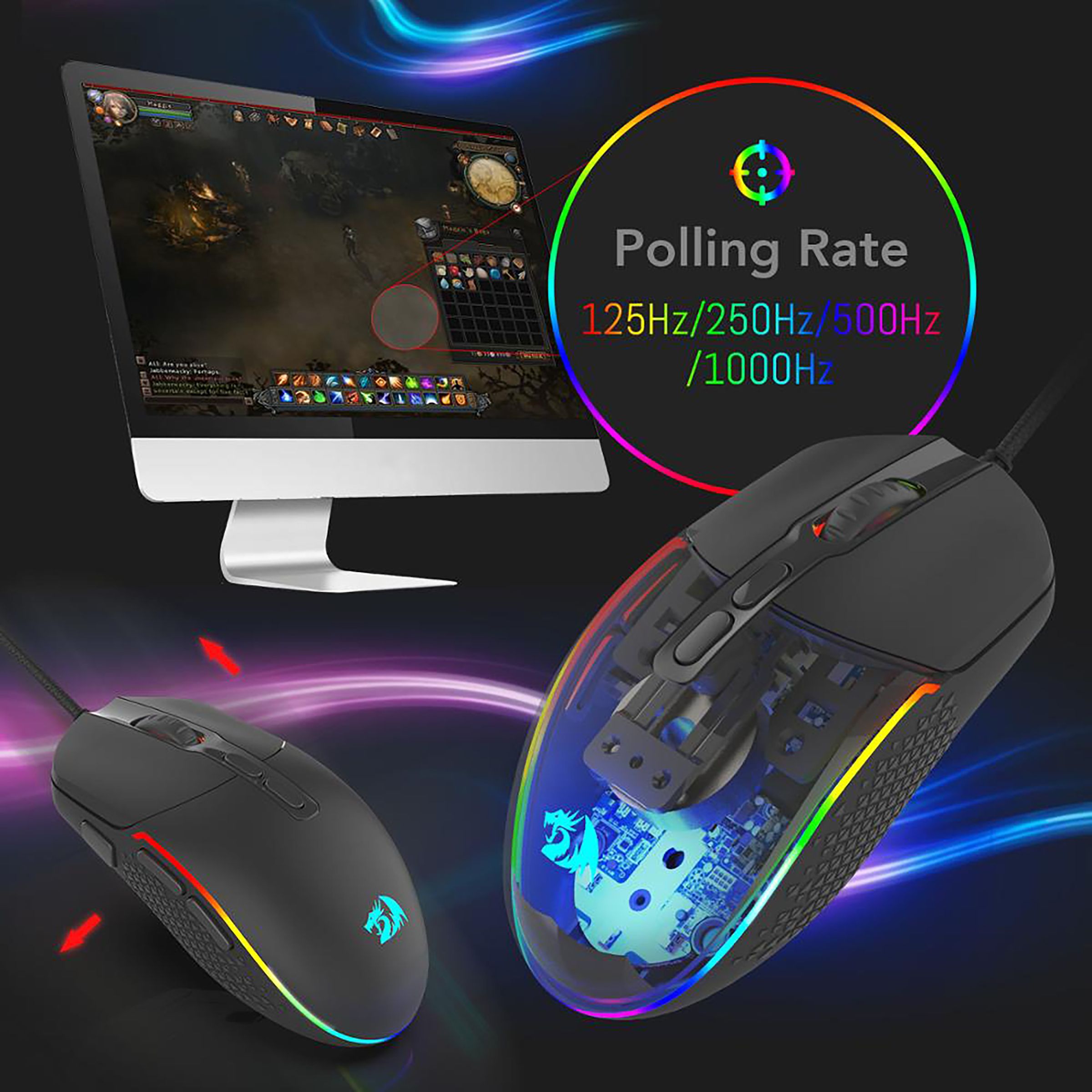 REDRAGON Invader Wired Optical Gaming Mouse (5000 DPI Adjustable, Fire Button, Black) REDRAGON Invader Wired Optical Gaming Mouse (5000 DPI Adjustable, Fire Button, Black)_6