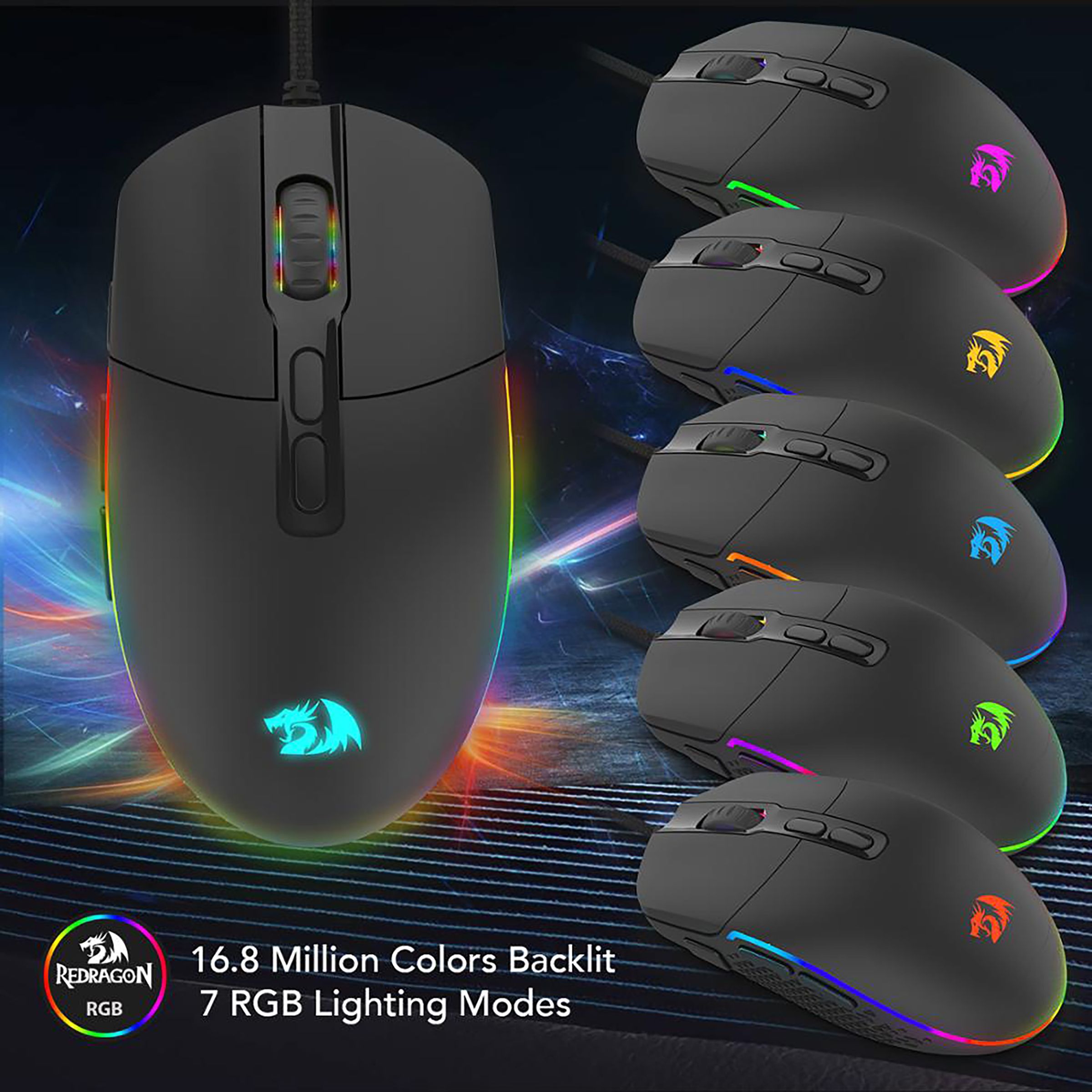 REDRAGON Invader Wired Optical Gaming Mouse (5000 DPI Adjustable, Fire Button, Black) REDRAGON Invader Wired Optical Gaming Mouse (5000 DPI Adjustable, Fire Button, Black)_10