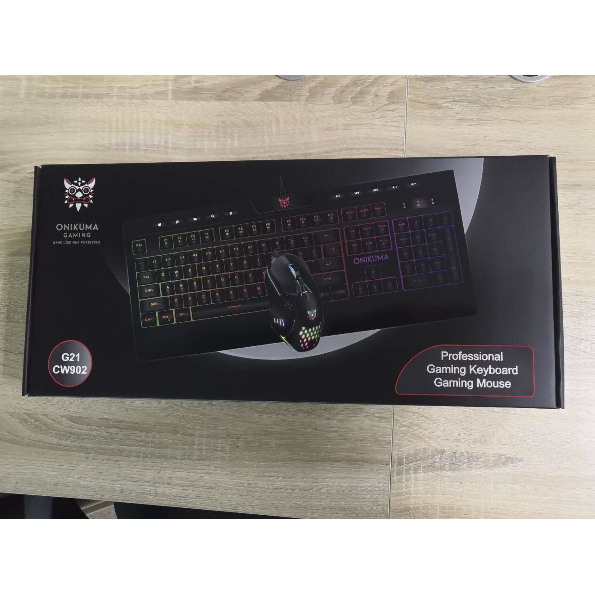 ONIKUMA G21 Plus Wired Gaming Keyboard & Mouse Combo (6400 DPI Adjustable, Waterproof Splash Design, Black)_6