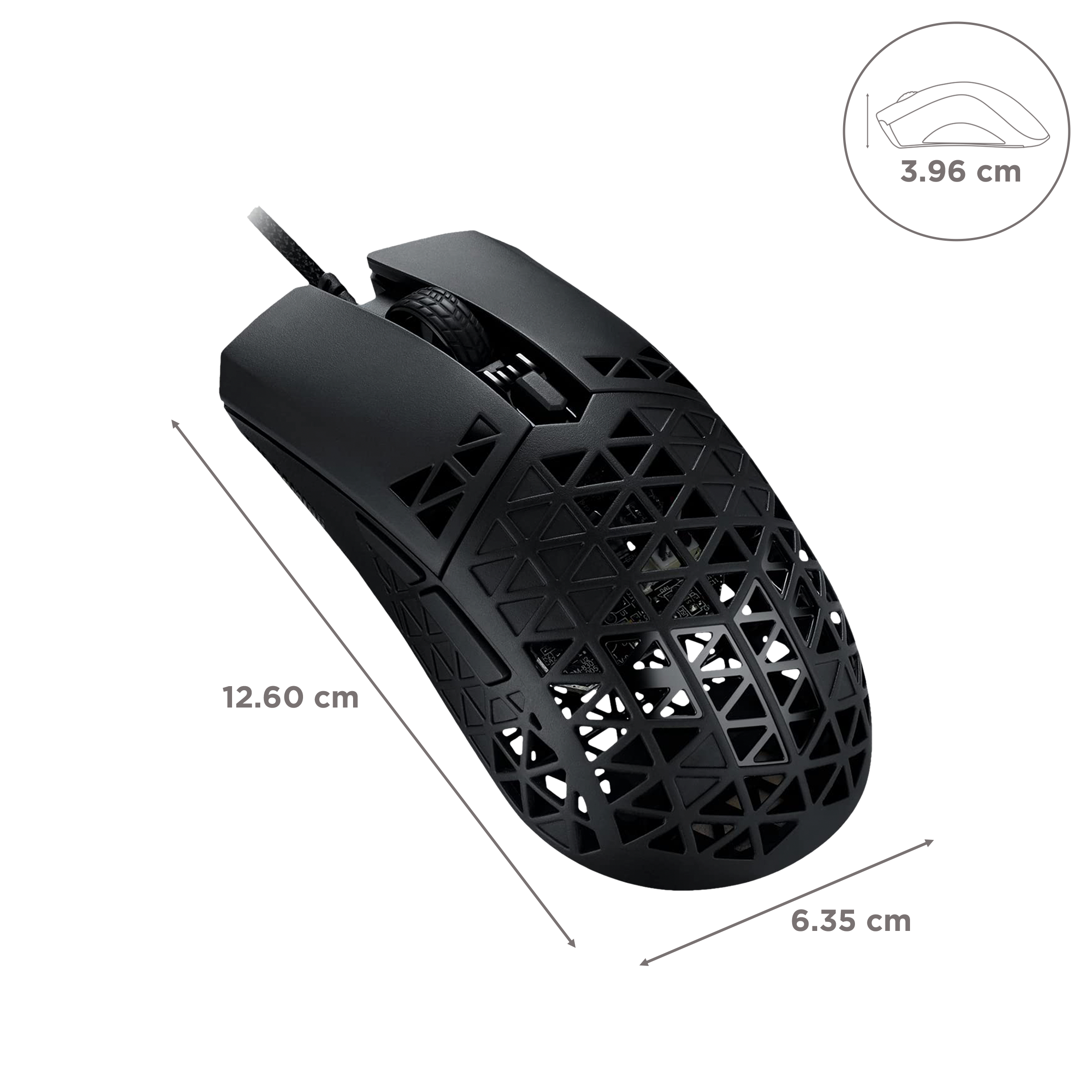 ASUS TUF M4 Air Wired Optical Gaming Mouse (16000 DPI, Ergonomic Design, Black) ASUS TUF M4 Air Wired Optical Gaming Mouse (16000 DPI, Ergonomic Design, Black)_3