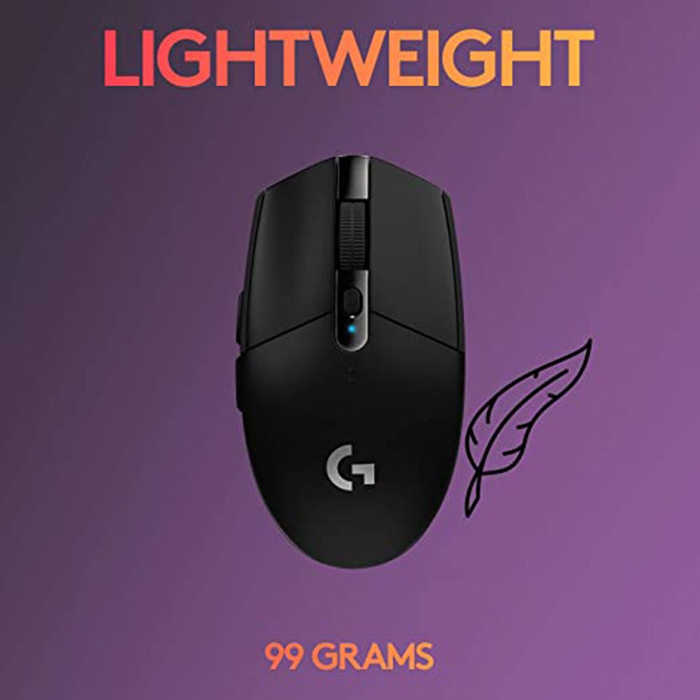 logitech G304 Wireless Optical Gaming Mouse (12000 DPI Adjustable, HERO Sensor, Black) logitech G304 Wireless Optical Gaming Mouse (12000 DPI Adjustable, HERO Sensor, Black)_10