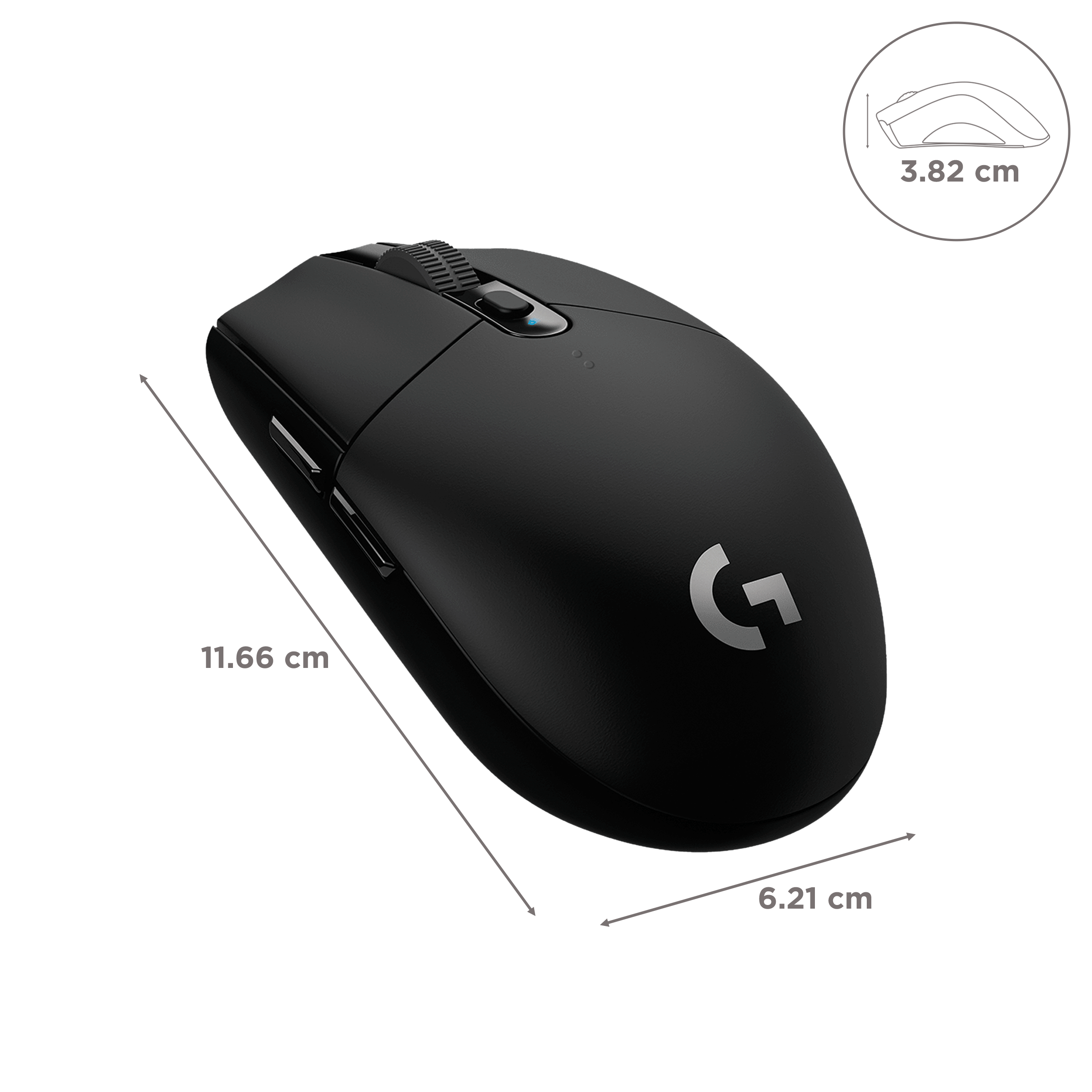 logitech G304 Wireless Optical Gaming Mouse (12000 DPI Adjustable, HERO Sensor, Black) logitech G304 Wireless Optical Gaming Mouse (12000 DPI Adjustable, HERO Sensor, Black)_3