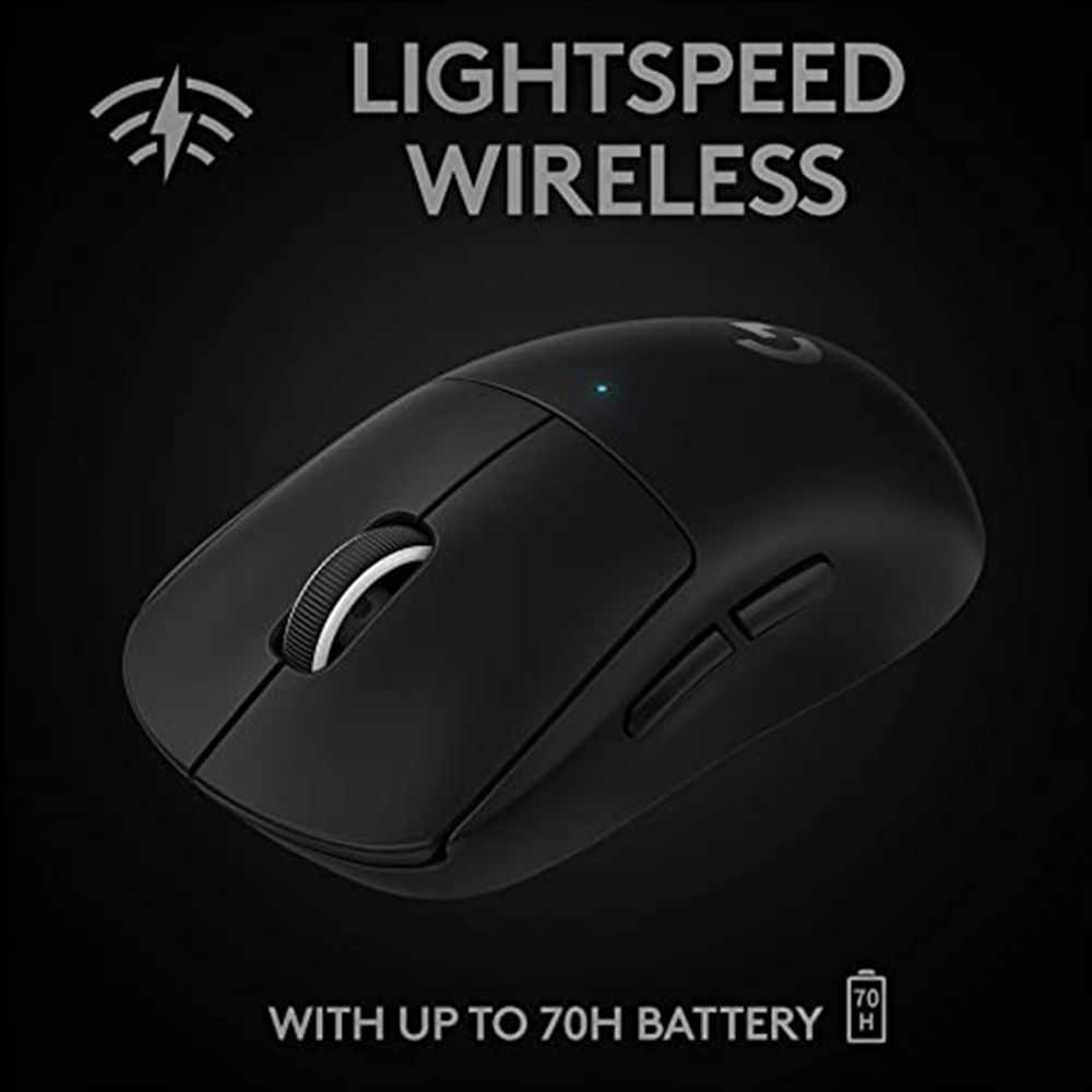 logitech PRO X Rechargeable Wireless Optical Gaming Mouse (25600 DPI Adjustable, Click Tensioning System, Black) logitech PRO X Rechargeable Wireless Optical Gaming Mouse (25600 DPI Adjustable, Click Tensioning System, Black)_10