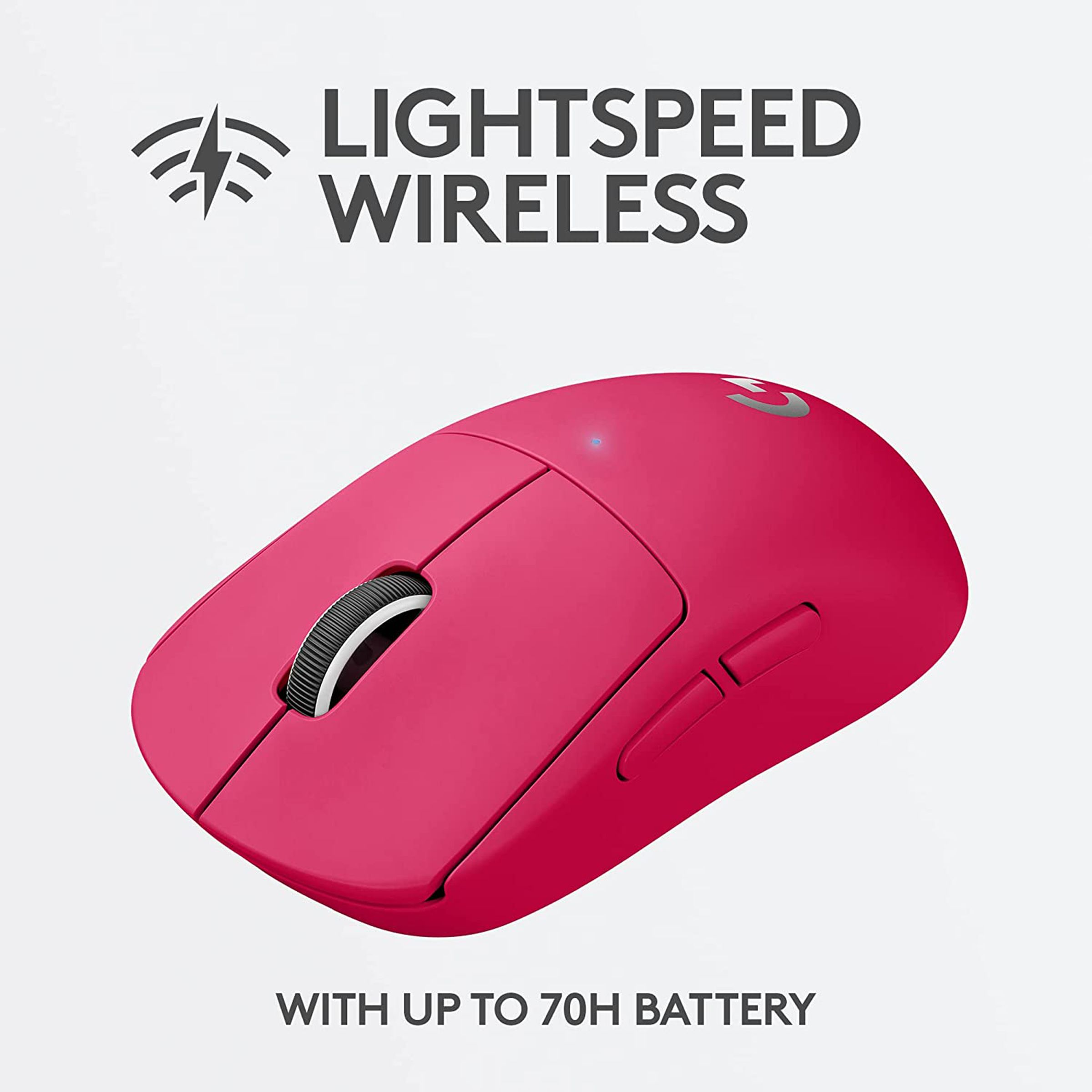 logitech PRO X Rechargeable Wireless Optical Gaming Mouse (25600 DPI Adjustable, Click Tensioning System, Magenta) logitech PRO X Rechargeable Wireless Optical Gaming Mouse (25600 DPI Adjustable, Click Tensioning System, Magenta)_14