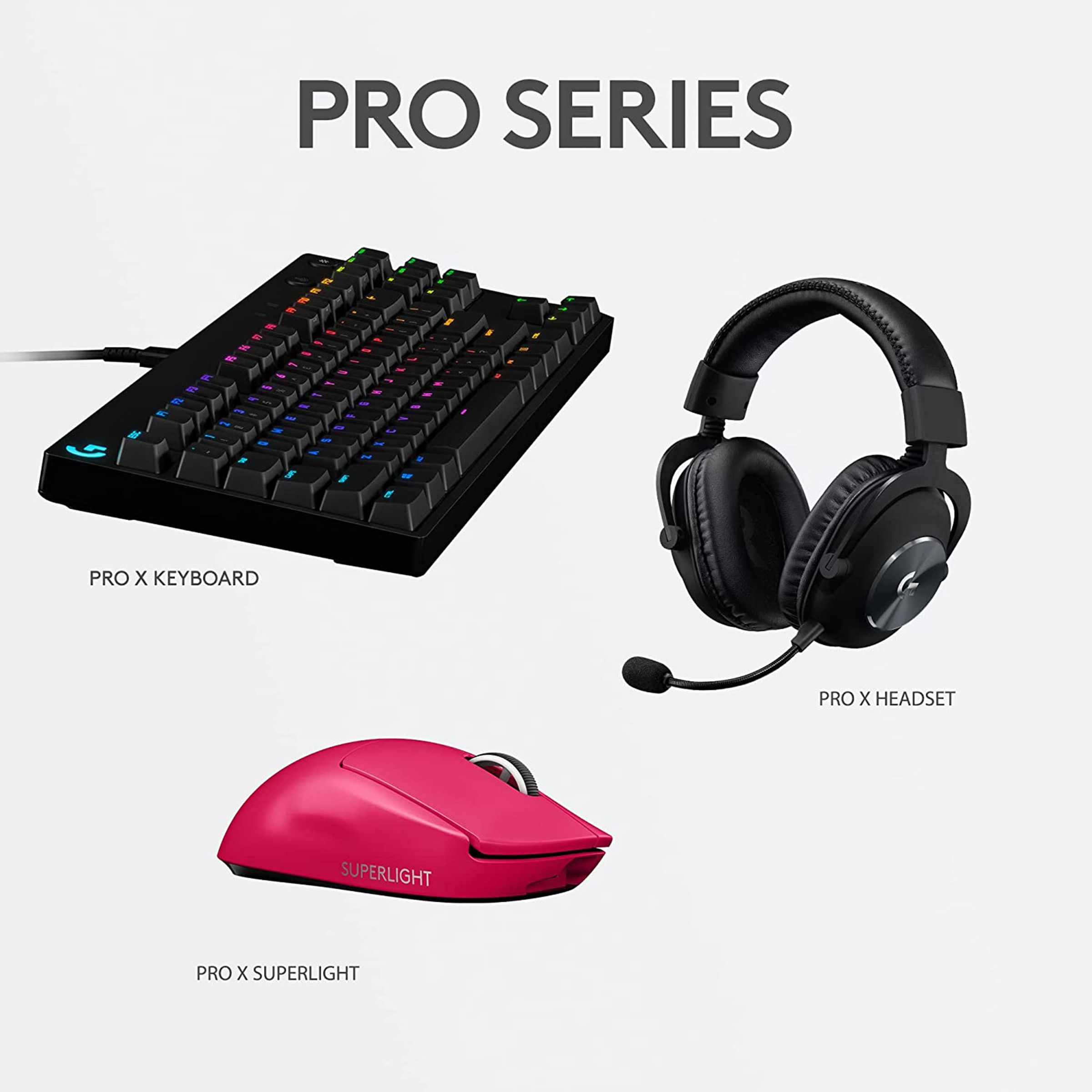 logitech PRO X Rechargeable Wireless Optical Gaming Mouse (25600 DPI Adjustable, Click Tensioning System, Magenta) logitech PRO X Rechargeable Wireless Optical Gaming Mouse (25600 DPI Adjustable, Click Tensioning System, Magenta)_16