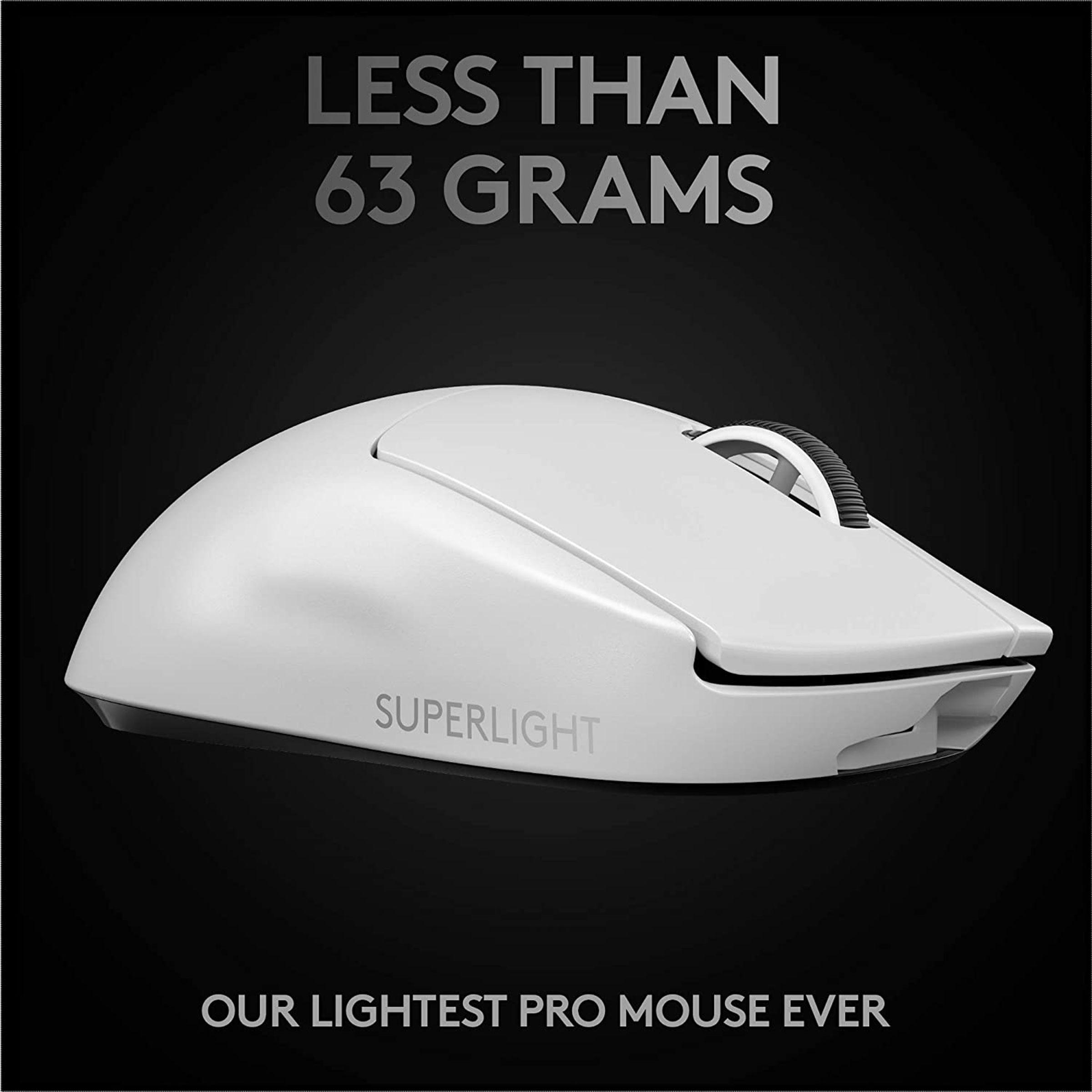logitech PRO X Rechargeable Wireless Optical Gaming Mouse (25600 DPI Adjustable, Click Tensioning System, White)_8