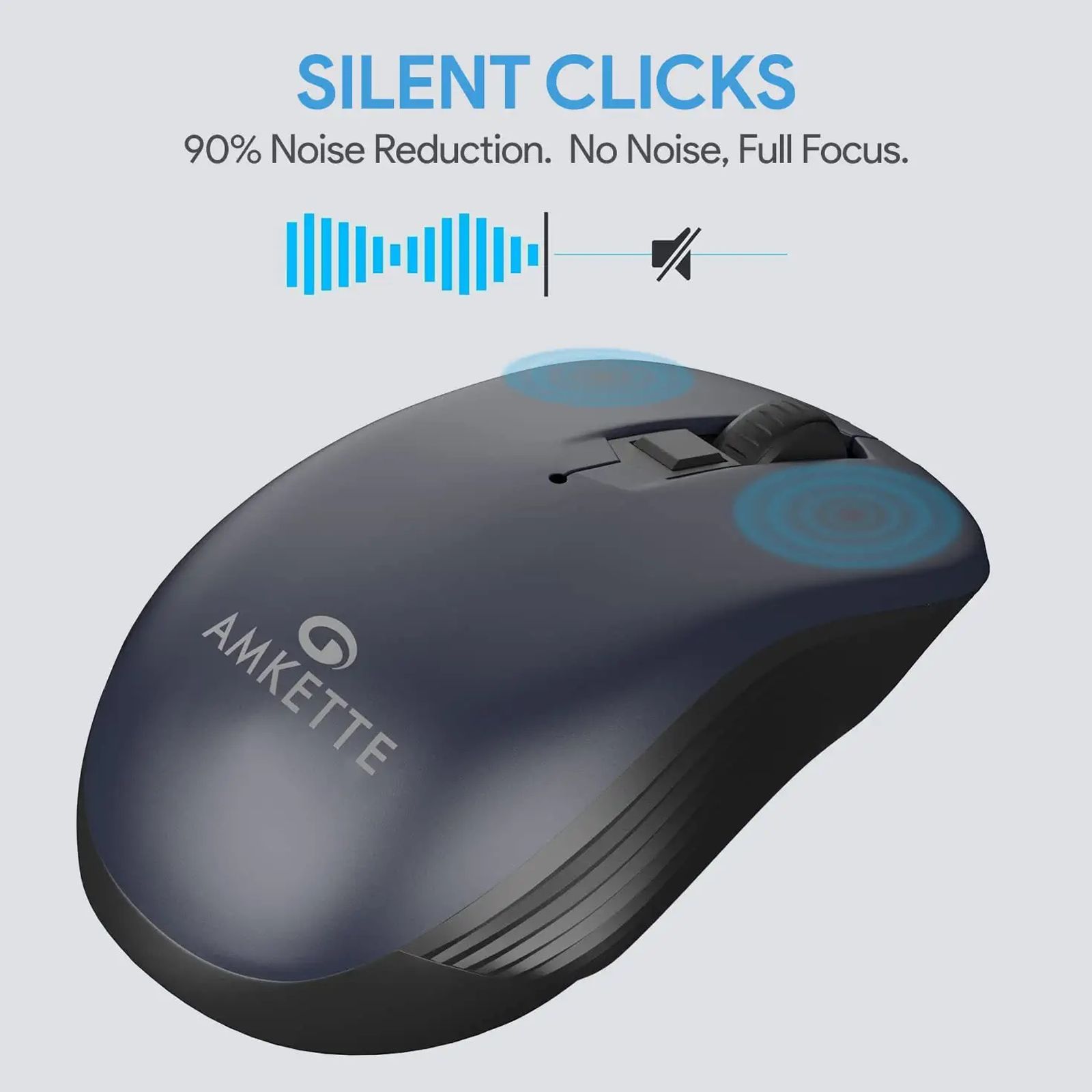 AMKETTE Hush Pro Pixel Wired Optical Gaming Mouse with Silent Click Buttons (1600 DPI Adjustable, Ergonomic Design, Black)_11