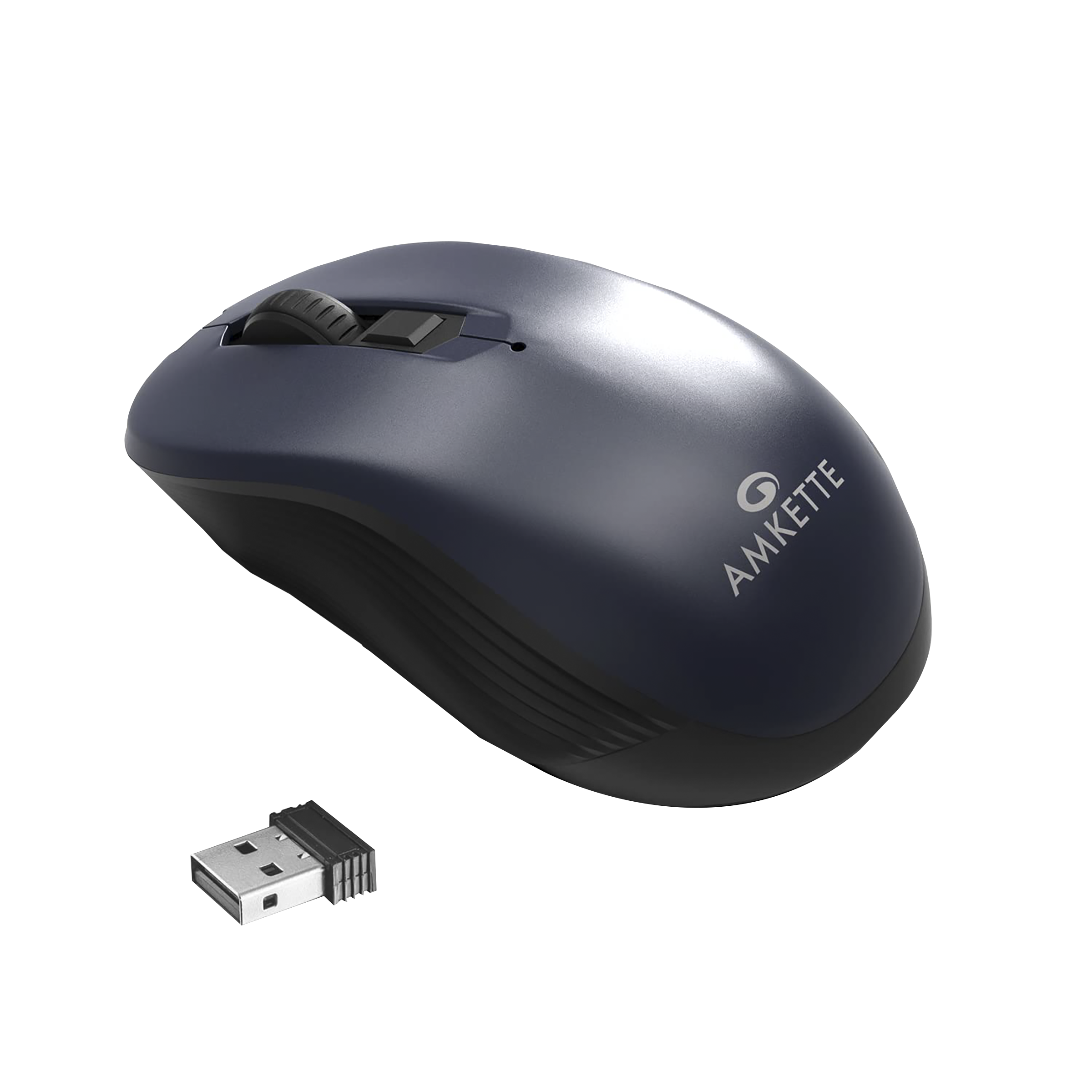 AMKETTE Hush Pro Pixel Wired Optical Gaming Mouse with Silent Click Buttons (1600 DPI Adjustable, Ergonomic Design, Black)_4