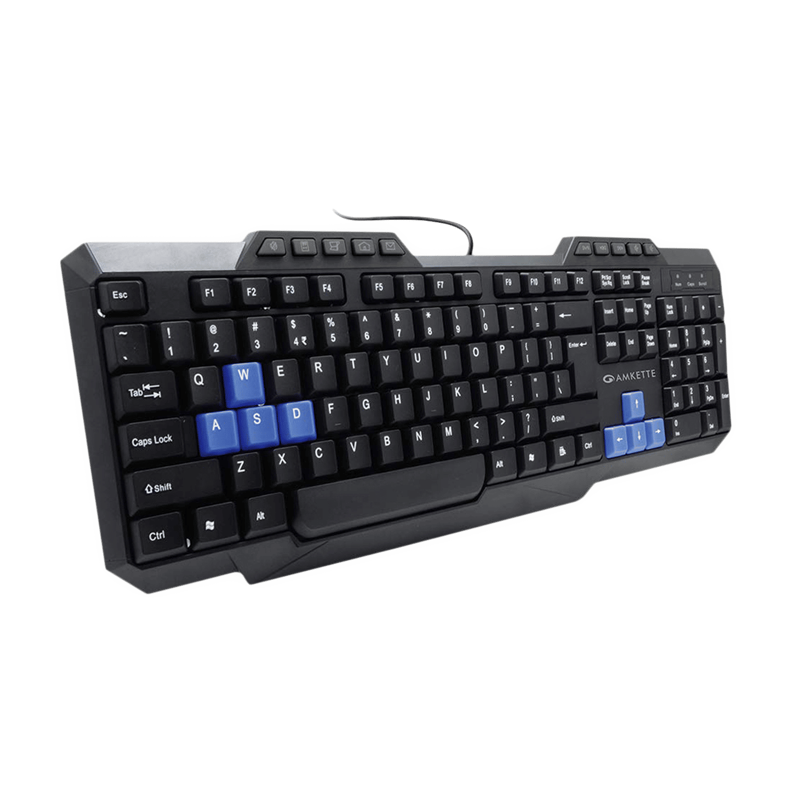 AMKETTE Xcite Neo Wired Keyboard with Backlit Keys (Spill Resistant, Black) AMKETTE Xcite Neo Wired Keyboard with Backlit Keys (Spill Resistant, Black)_4