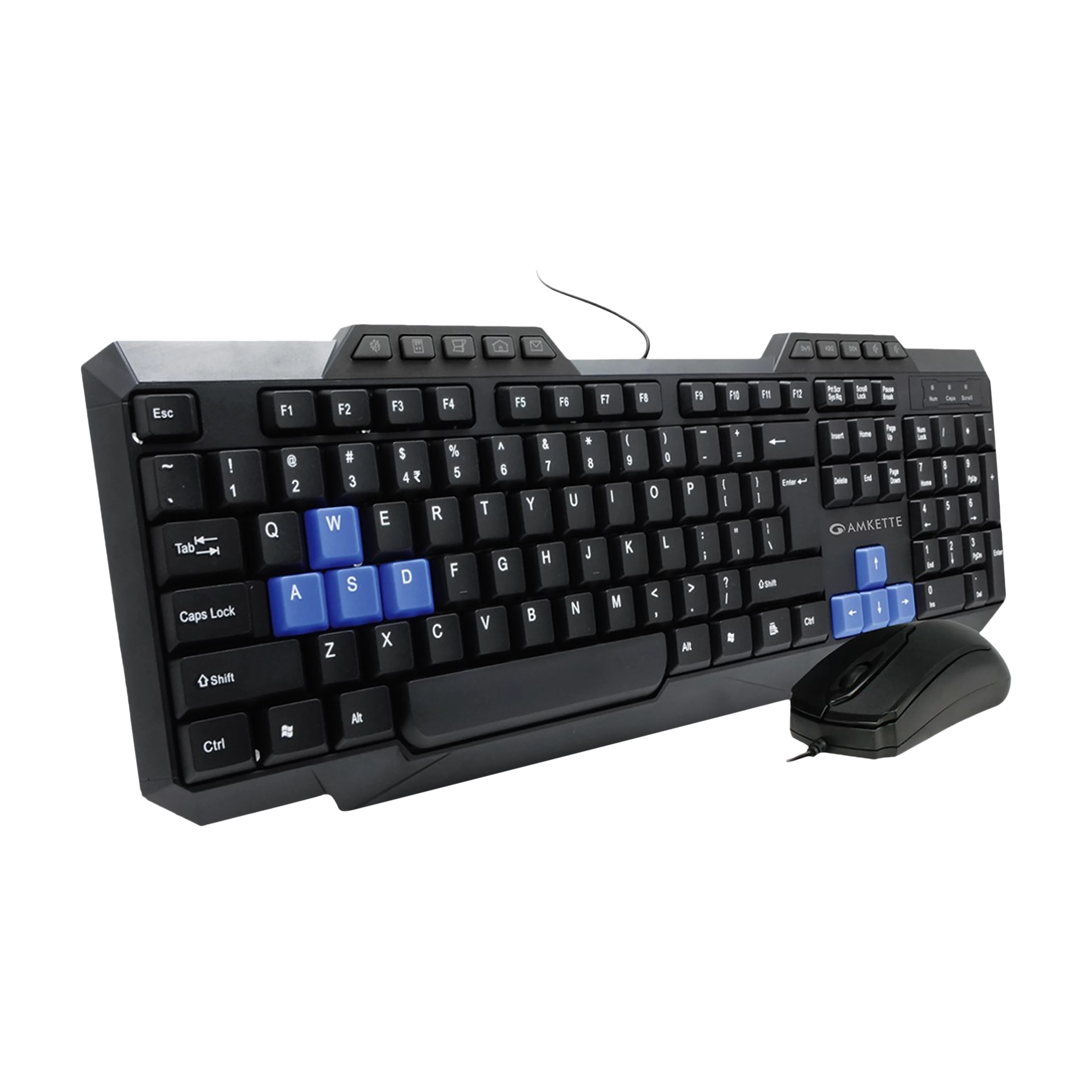 AMKETTE Xcite Neo Wired Keyboard & Mouse Combo (1000 DPI, Spill Resistant, Black) AMKETTE Xcite Neo Wired Keyboard & Mouse Combo (1000 DPI, Spill Resistant, Black)_1