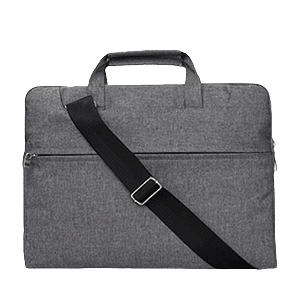 in base Denim Laptop Sling Bag for 13.3 Inch Laptop (Water Resistant, Grey) in base Denim Laptop Sling Bag for 13.3 Inch Laptop (Water Resistant, Grey)_1