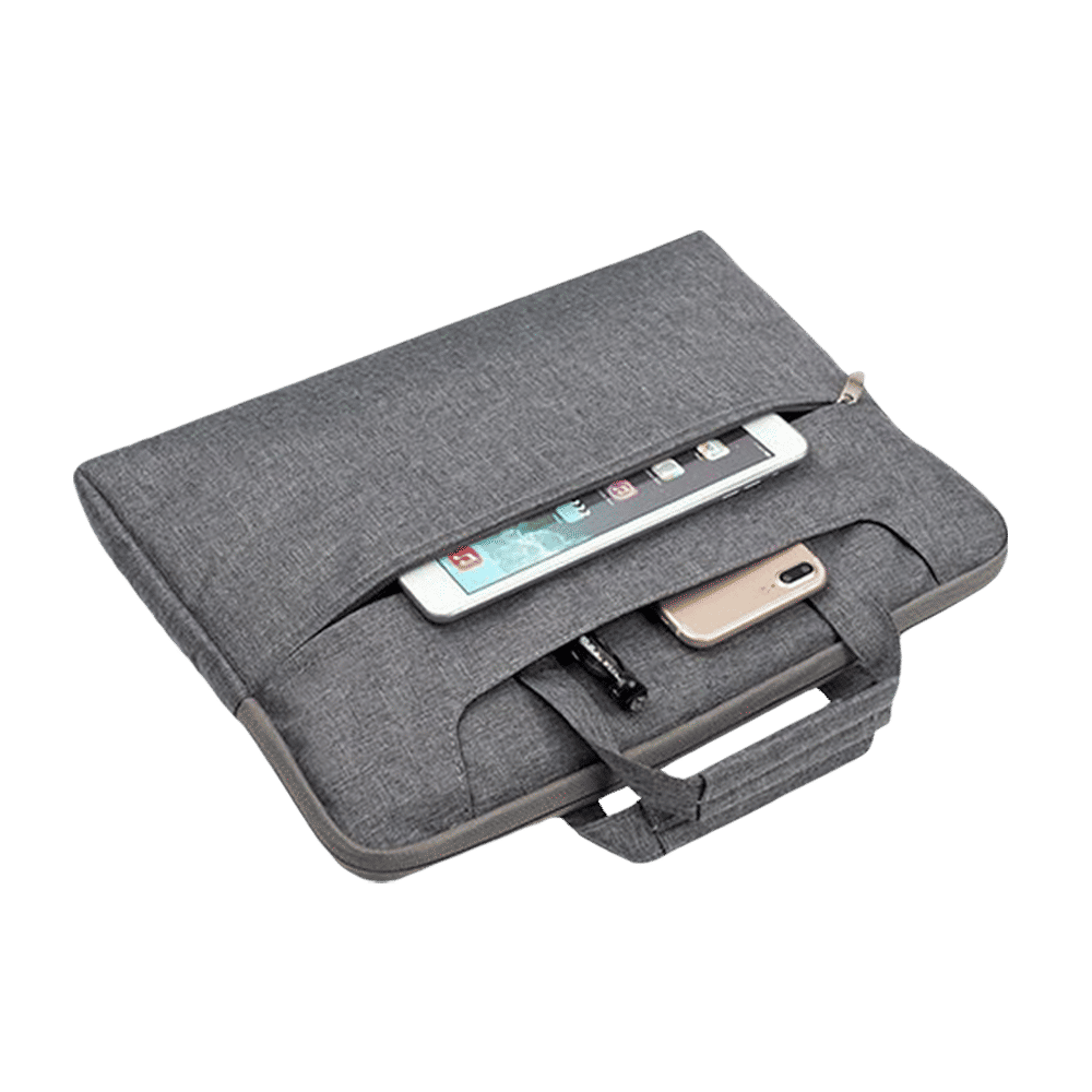 in base Denim Laptop Sling Bag for 13.3 Inch Laptop (Water Resistant, Grey) in base Denim Laptop Sling Bag for 13.3 Inch Laptop (Water Resistant, Grey)_3