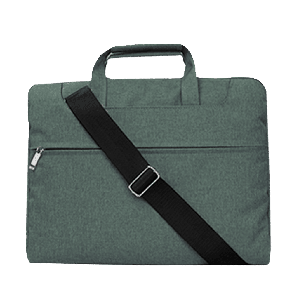 in base Denim Laptop Sling Bag for 13.3 Inch Laptop (Water Resistant, Green)_1