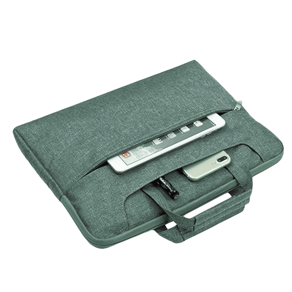 in base Denim Laptop Sling Bag for 13.3 Inch Laptop (Water Resistant, Green)_3