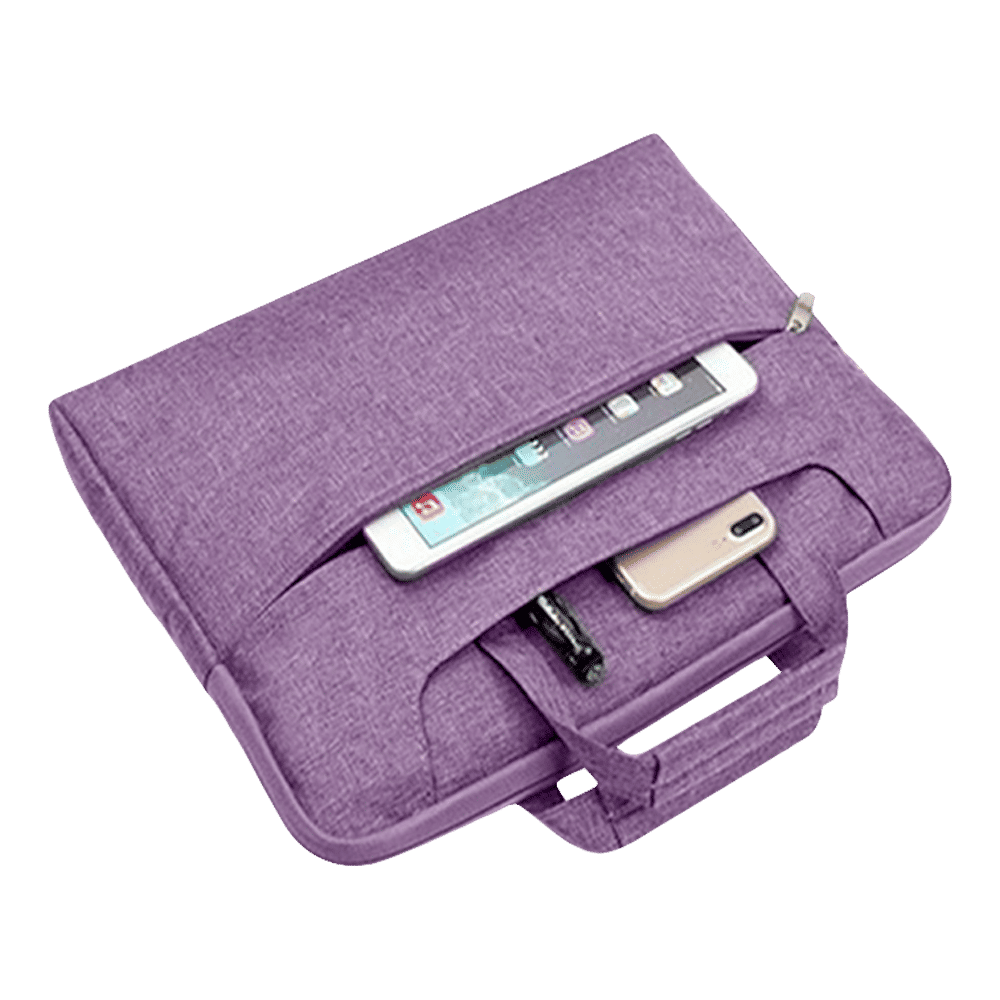 in base Denim Laptop Sling Bag for 15.4 Inch Laptop (Water Resistant, Purple) in base Denim Laptop Sling Bag for 15.4 Inch Laptop (Water Resistant, Purple)_3