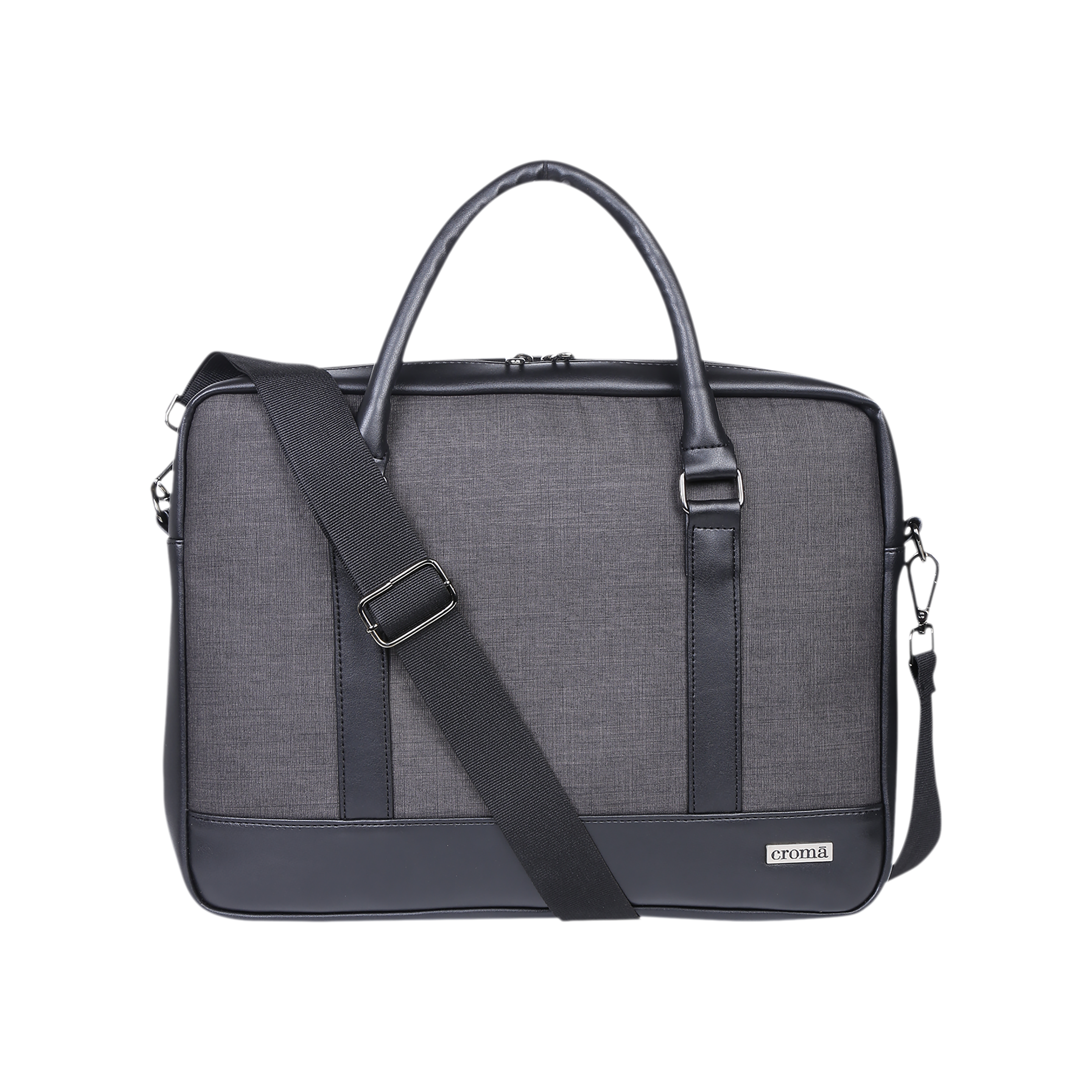 Croma Classic Polyester Laptop Sling Bag for 15.6 Inch Laptop (Water Resistant, Black)_8