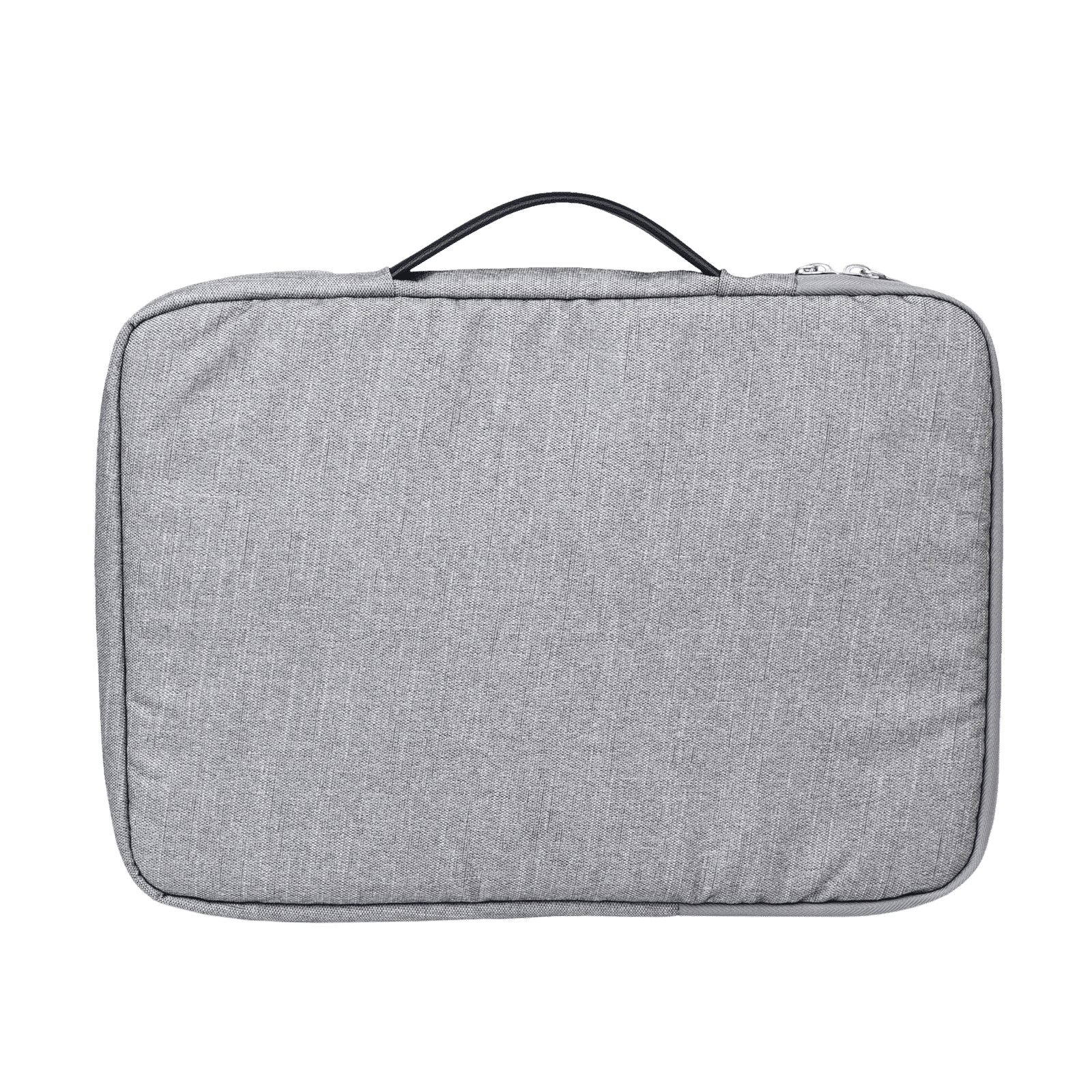 Croma Prime Fabric Laptop Sleeve for 14 Inch Laptop (Water Resistant, Grey)_5