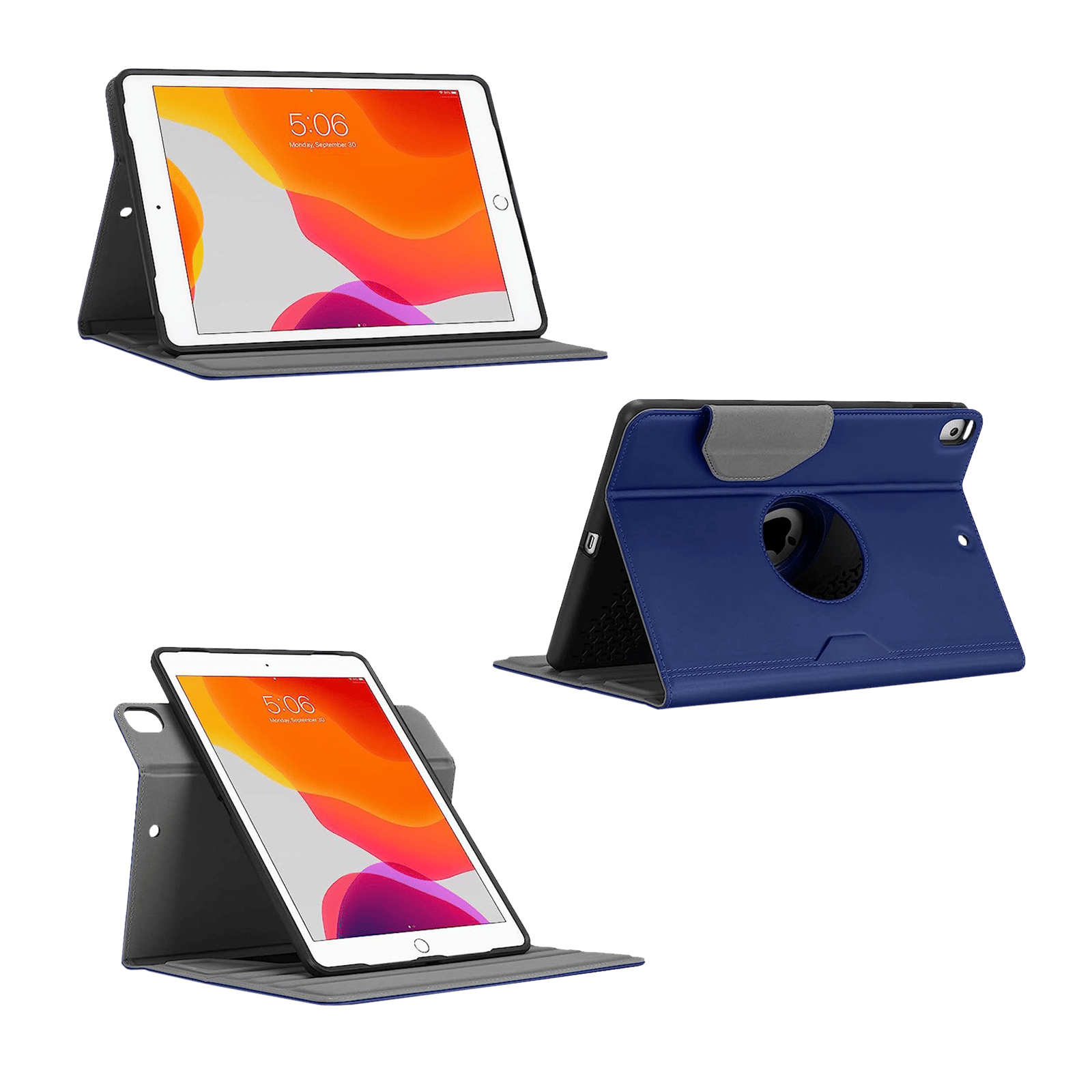 Targus VersaVu Polyurethane, Polycarbonate & Thermoplastic Polyester Flip Cover for Apple iPad 10.2 Inch (7th, 8th, 9th Gen), iPad Air 10.5 Inch, iPad Pro 10.5 Inch (Military Grade Drop Protection, Blue)_8