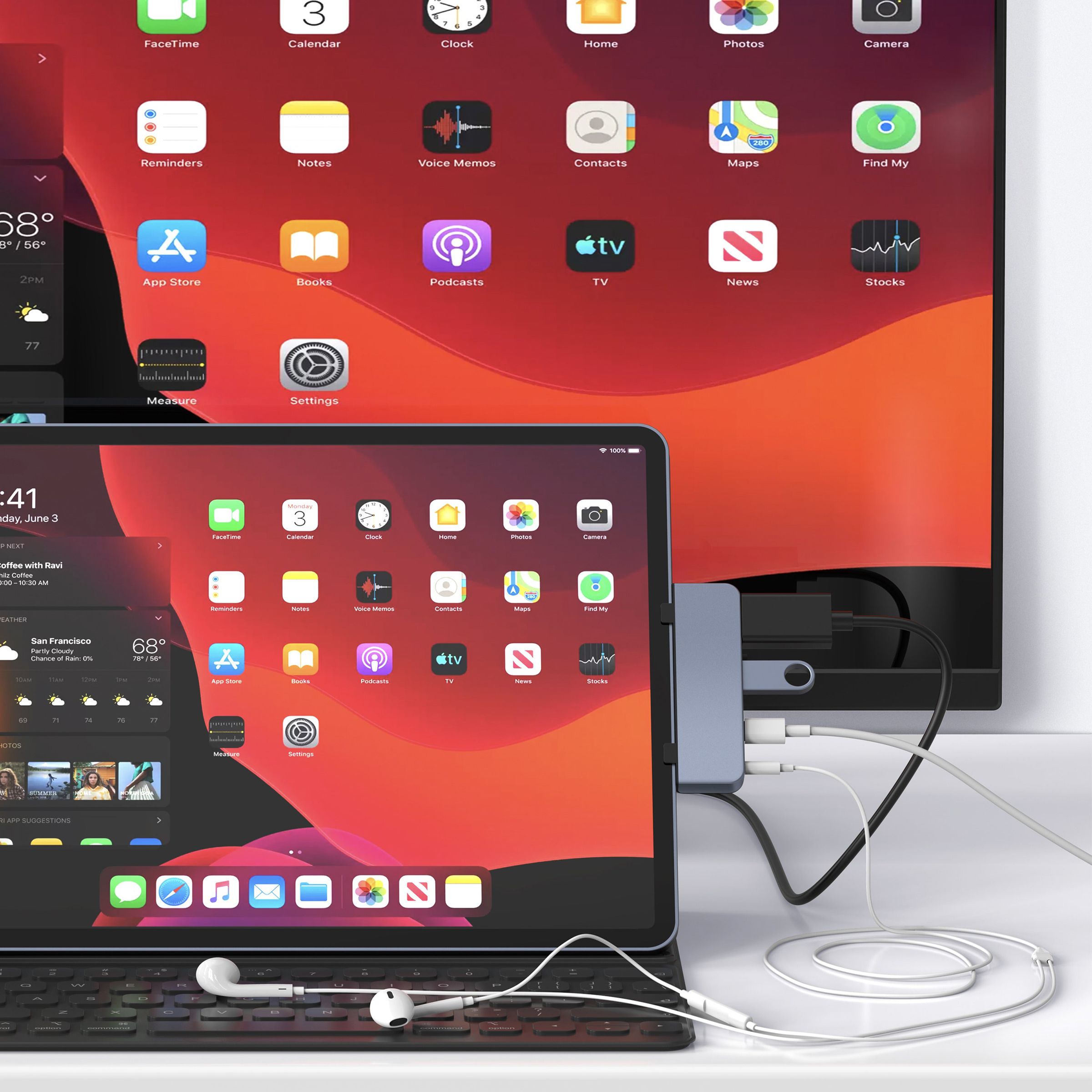 HyperDrive 4-in-1 USB 3.0 Type C to USB 3.1 Type A, USB 3.0 Type C, HDMI Type A, 3.5mm Stereo USB Hub (Pass-Through Charging, Space Grey)_7