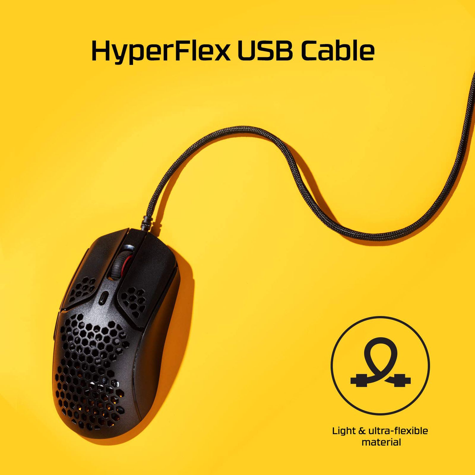HyperX Pulsefire Haste Wired Optical Gaming Mouse with Customizable Buttons (16000 DPI, Ultra-Light Hex Shell Design, Black) HyperX Pulsefire Haste Wired Optical Gaming Mouse with Customizable Buttons (16000 DPI, Ultra-Light Hex Shell Design, Black)_17