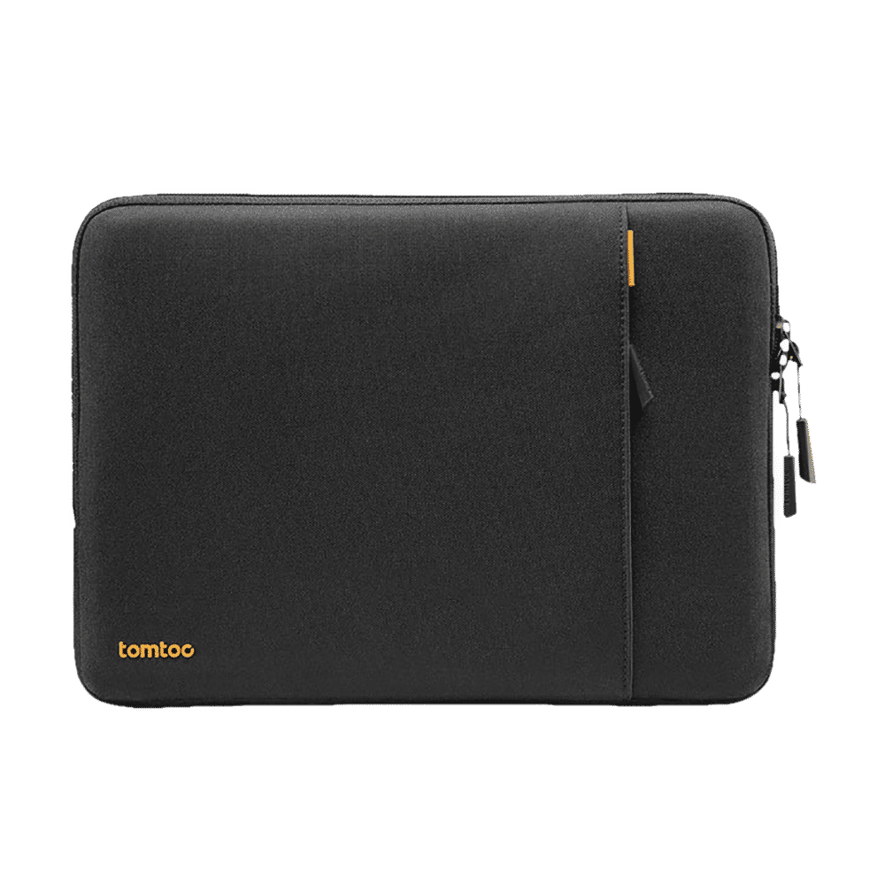 tomtoc Defender Recycled Fabrics Laptop Sleeve for 13.5, 14 & 14.4 Inch Laptop (Water Resistant, Black)_1
