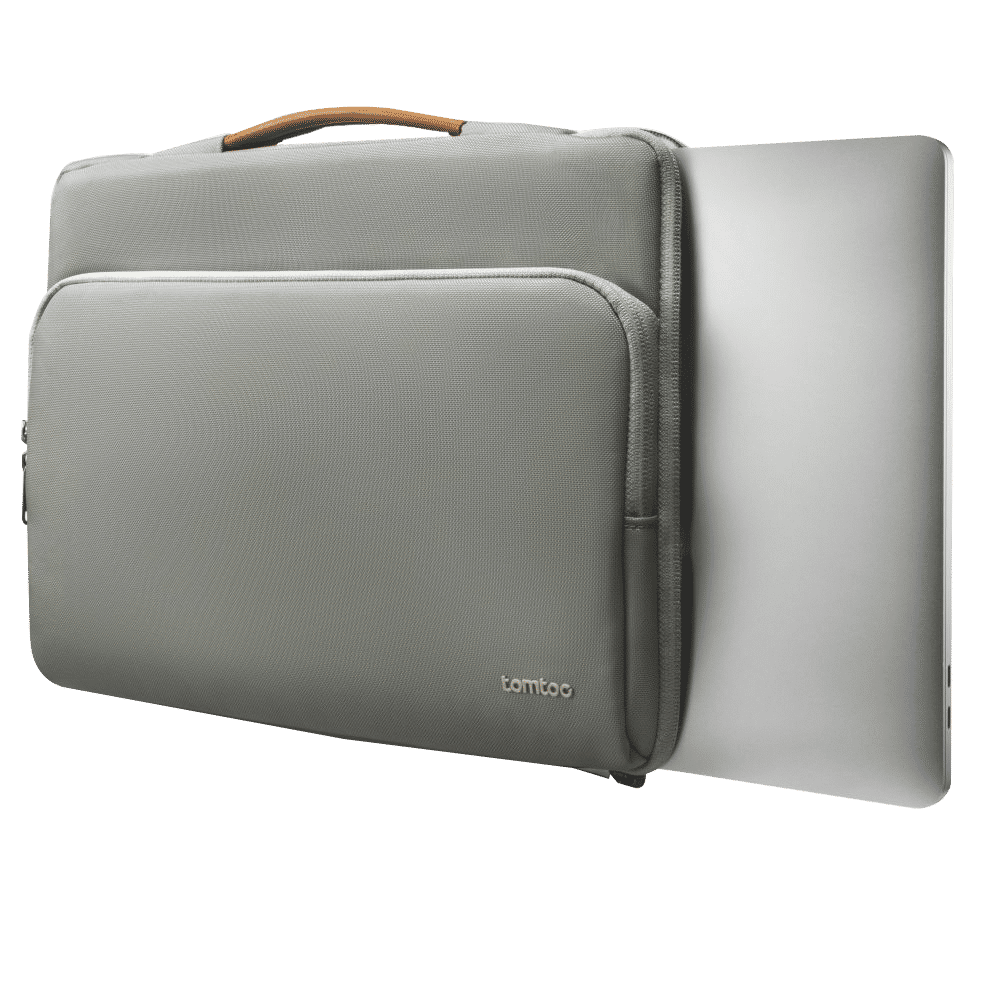 tomtoc Defender Recycled Fabrics Laptop Sleeve for 16 Inch Laptop (360 Superior Protection, Grey)_5