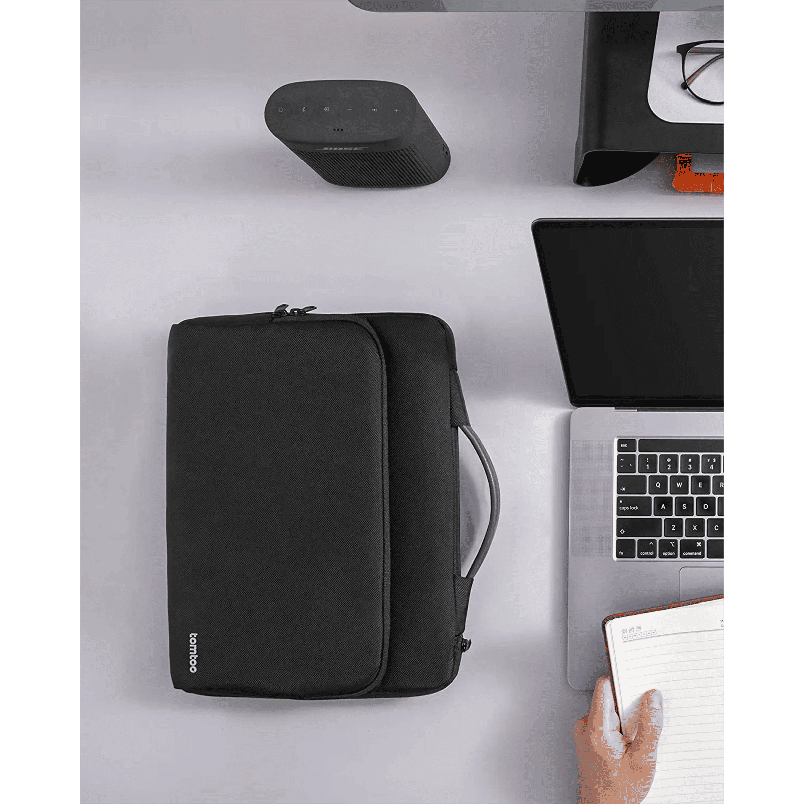 tomtoc Defender Recycled Fabrics Laptop Sleeve for 16 Inch Laptop (360 Superior Protection, Black)_12