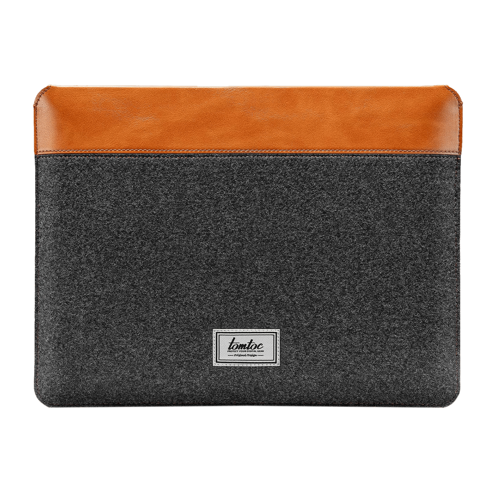 tomtoc Vintage Polyurethane Leather Laptop Sleeve for 13, 14 & 16 Inch Laptop (Intelligent Magnet Closure, Grey) tomtoc Vintage Polyurethane Leather Laptop Sleeve for 13, 14 & 16 Inch Laptop (Intelligent Magnet Closure, Grey)_1
