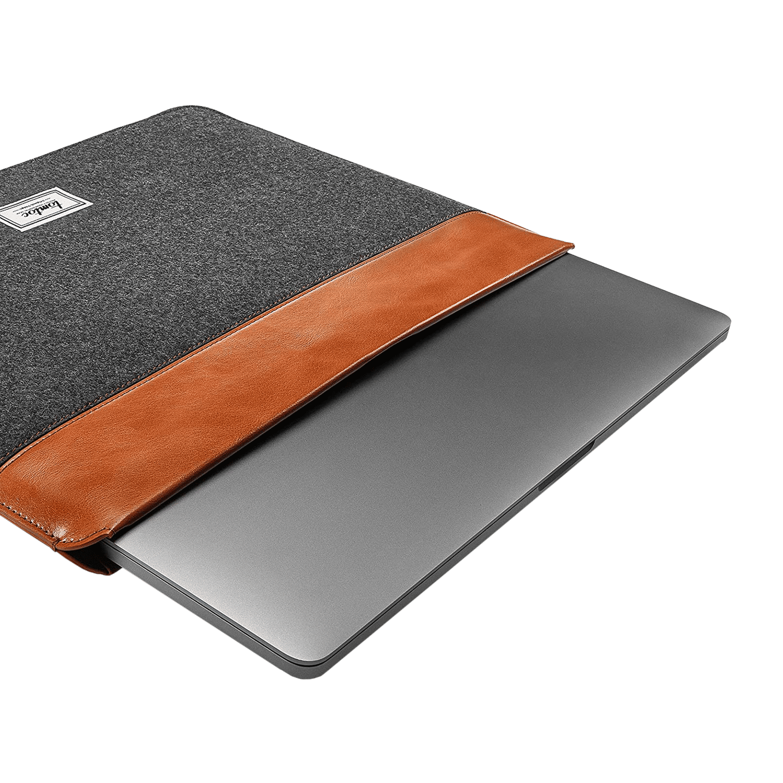 tomtoc Vintage Polyurethane Leather Laptop Sleeve for 13, 14 & 16 Inch Laptop (Intelligent Magnet Closure, Grey) tomtoc Vintage Polyurethane Leather Laptop Sleeve for 13, 14 & 16 Inch Laptop (Intelligent Magnet Closure, Grey)_10