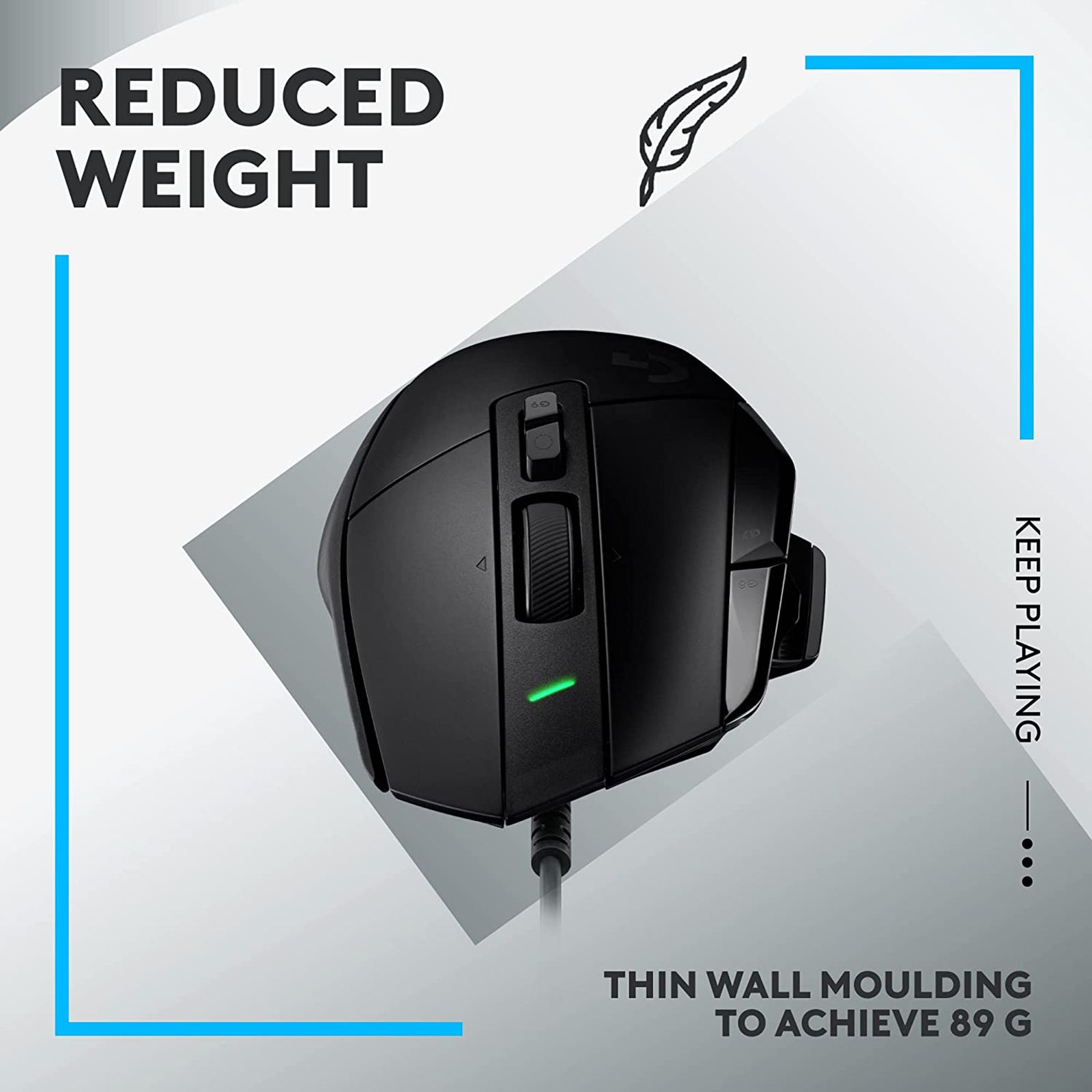 logitech G502 X Wired Optical Gaming Mouse (25600 DPI Adjustable, Dual-Mode Scroll Wheel, Black) logitech G502 X Wired Optical Gaming Mouse (25600 DPI Adjustable, Dual-Mode Scroll Wheel, Black)_11