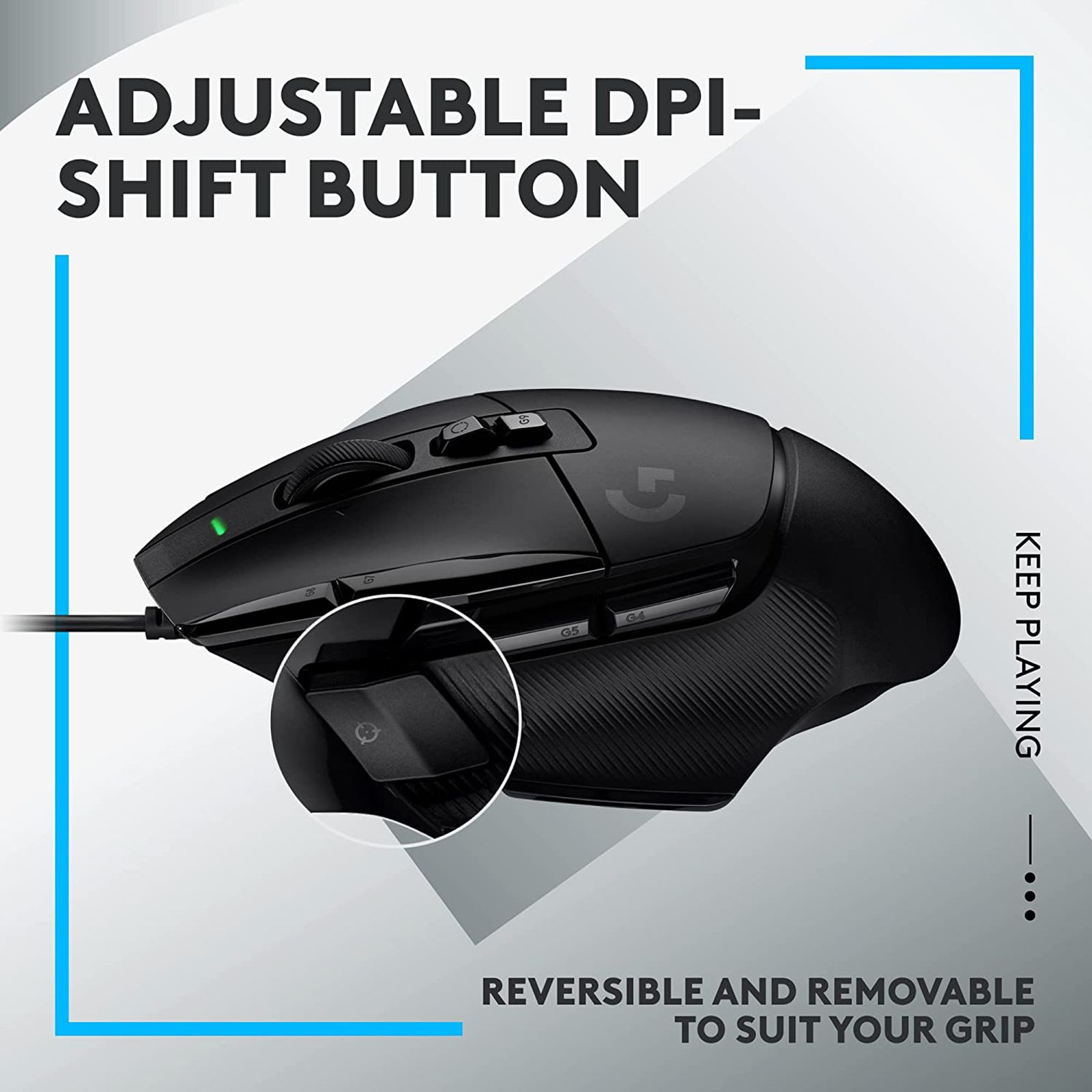 logitech G502 X Wired Optical Gaming Mouse (25600 DPI Adjustable, Dual-Mode Scroll Wheel, Black) logitech G502 X Wired Optical Gaming Mouse (25600 DPI Adjustable, Dual-Mode Scroll Wheel, Black)_14