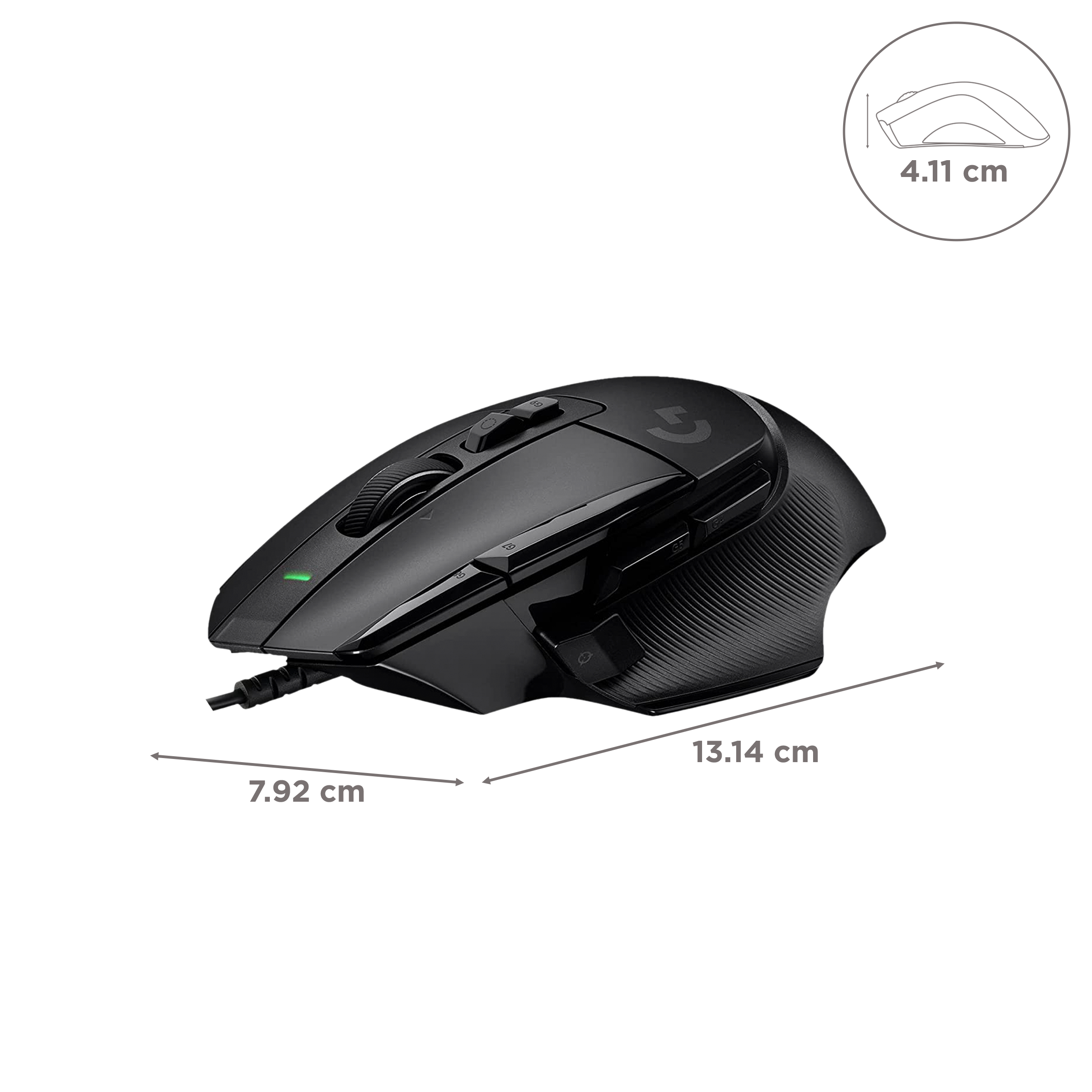 logitech G502 X Wired Optical Gaming Mouse (25600 DPI Adjustable, Dual-Mode Scroll Wheel, Black) logitech G502 X Wired Optical Gaming Mouse (25600 DPI Adjustable, Dual-Mode Scroll Wheel, Black)_3