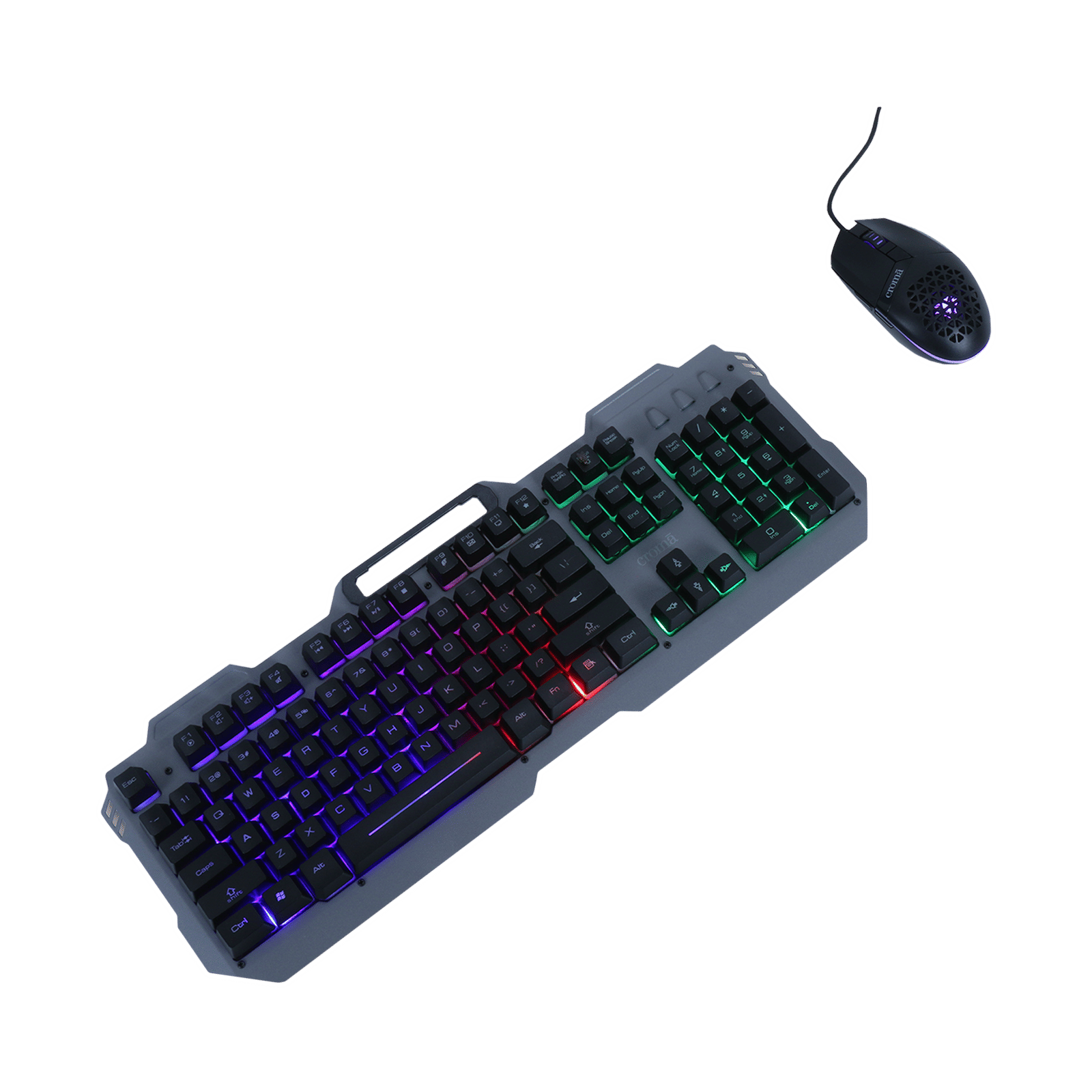 Croma Wired Gaming Keyboard & Mouse Combo (104 Keys, 7200 DPI, Ergonomic Design, Black)_8