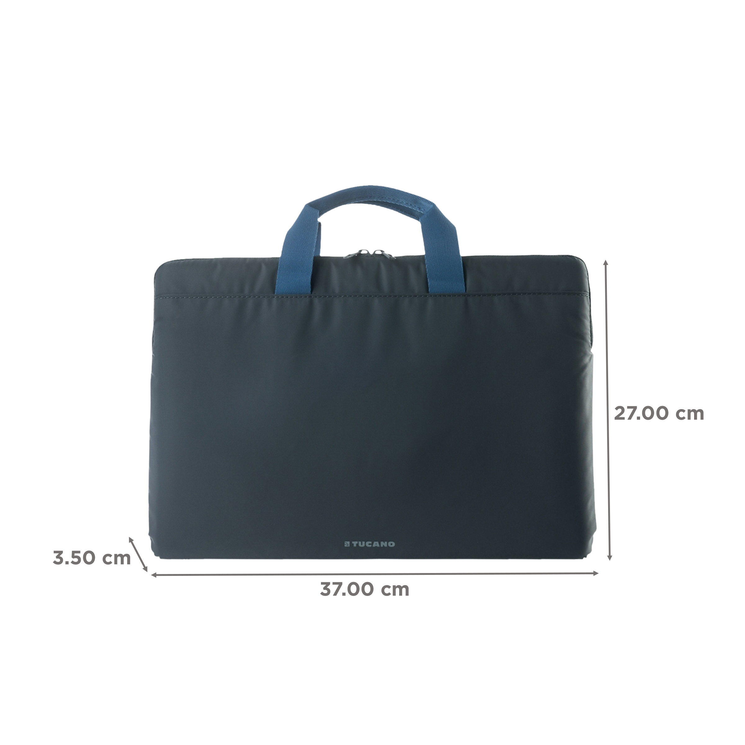 TUCANO Minilux Nylon Laptop Sleeve for 13, 14 & 15 Inch Laptop (Internal Anti-shock Padding, Dark Grey)_2