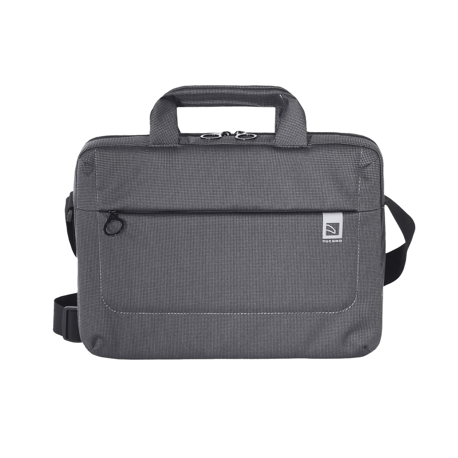 TUCANO Loop Recycled Plastic Laptop Sling Bag for 13 & 14 Inch Laptop (Trolley Strap, Black)_7