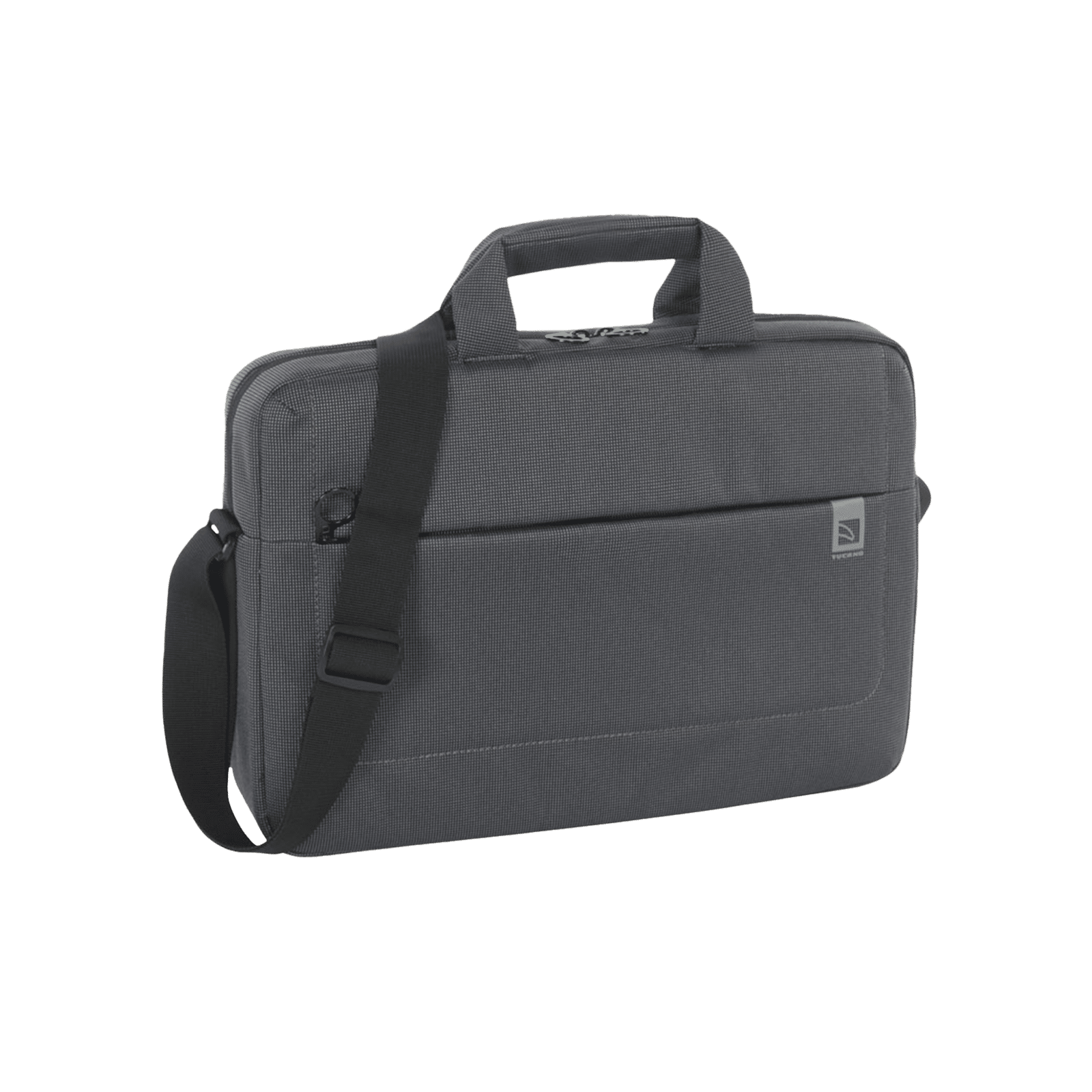 TUCANO Loop Recycled Plastic Laptop Sling Bag for 13 & 14 Inch Laptop (Trolley Strap, Black)_9
