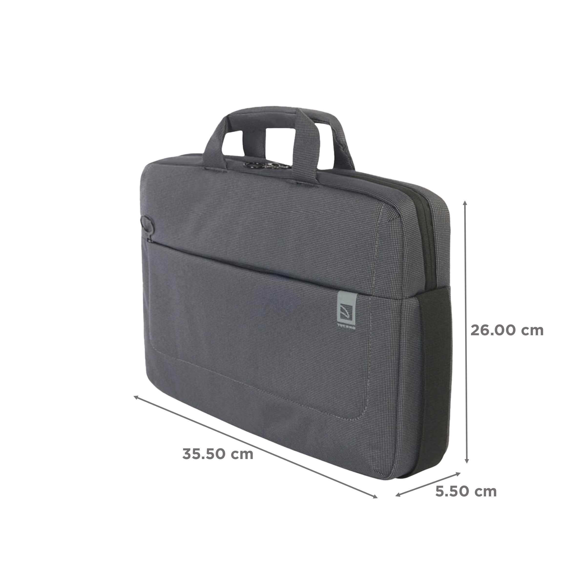 TUCANO Loop Recycled Plastic Laptop Sling Bag for 13 & 14 Inch Laptop (Trolley Strap, Black)_2