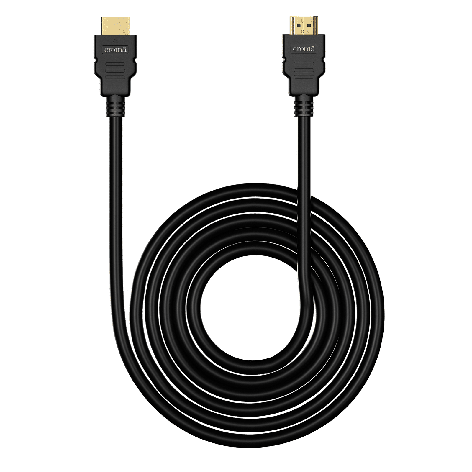 Croma 2.0 Type A to 2.0 Type A 2 Meter HDMI Cable (Support 4K & 3D Video, Black) Croma 2.0 Type A to 2.0 Type A 2 Meter HDMI Cable (Support 4K & 3D Video, Black)_1
