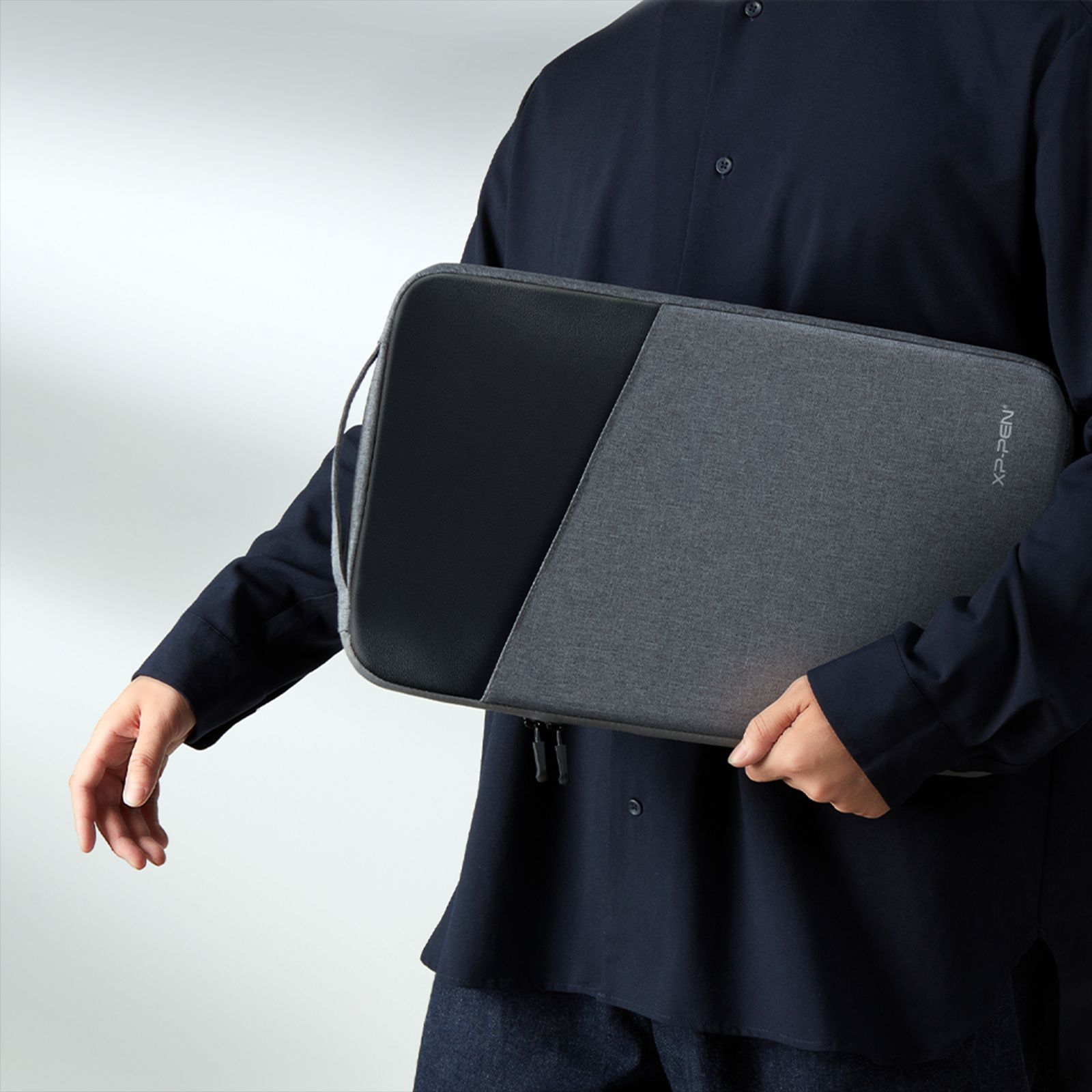 XPPen ACJ03 Polyester Sleeve for 12, 13.3, 15.6, 16 Inch Tablets (Waterproof & Shockproof, Grey)_12