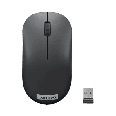 Lenovo 130 2.4GHz Wireless Mouse (1000 DPI,
                      Ergonomic Design, Black)