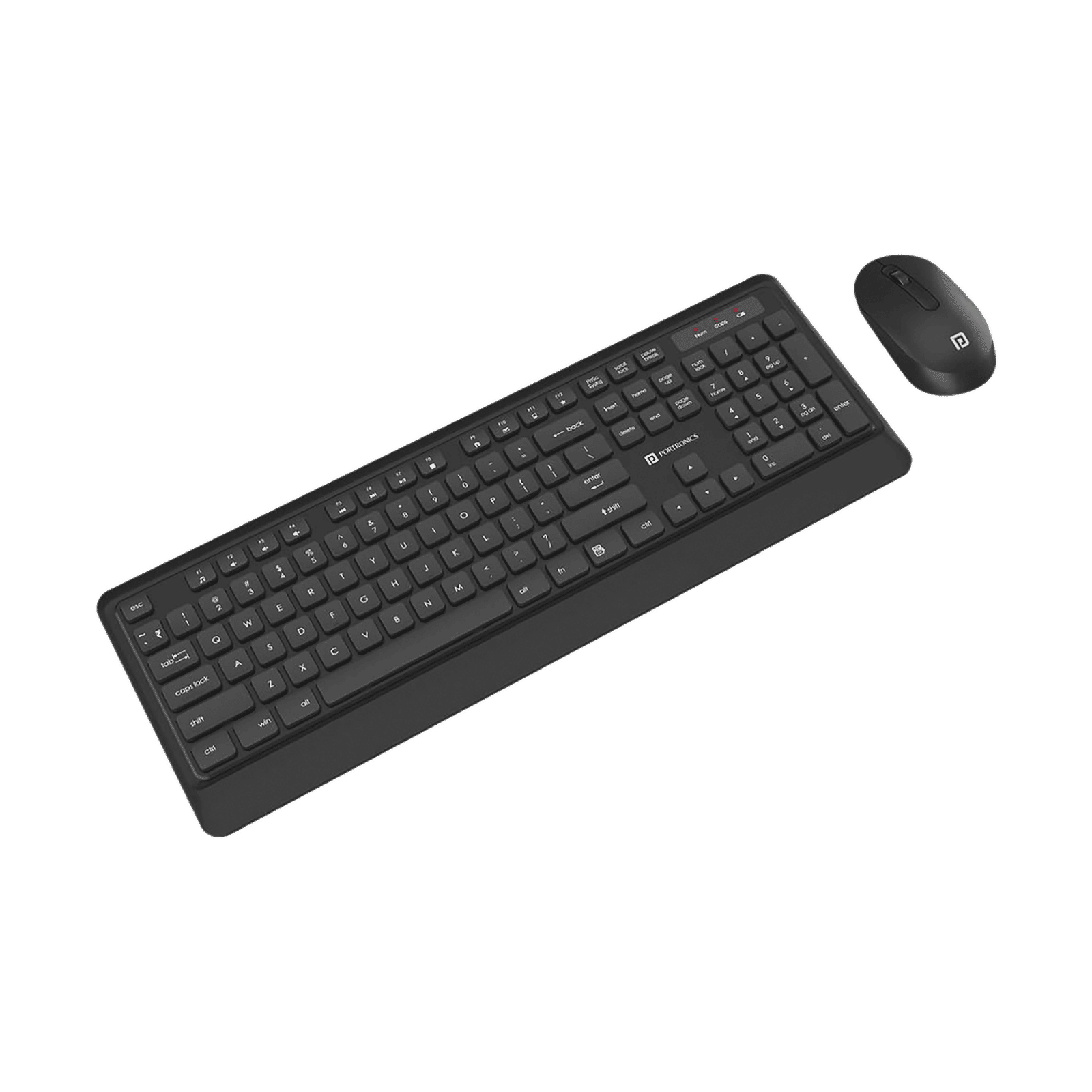 PORTRONICS Key 5 Wireless Keyboard & Mouse Combo (Silent Key Function, Z Black) PORTRONICS Key 5 Wireless Keyboard & Mouse Combo (Silent Key Function, Z Black)_1