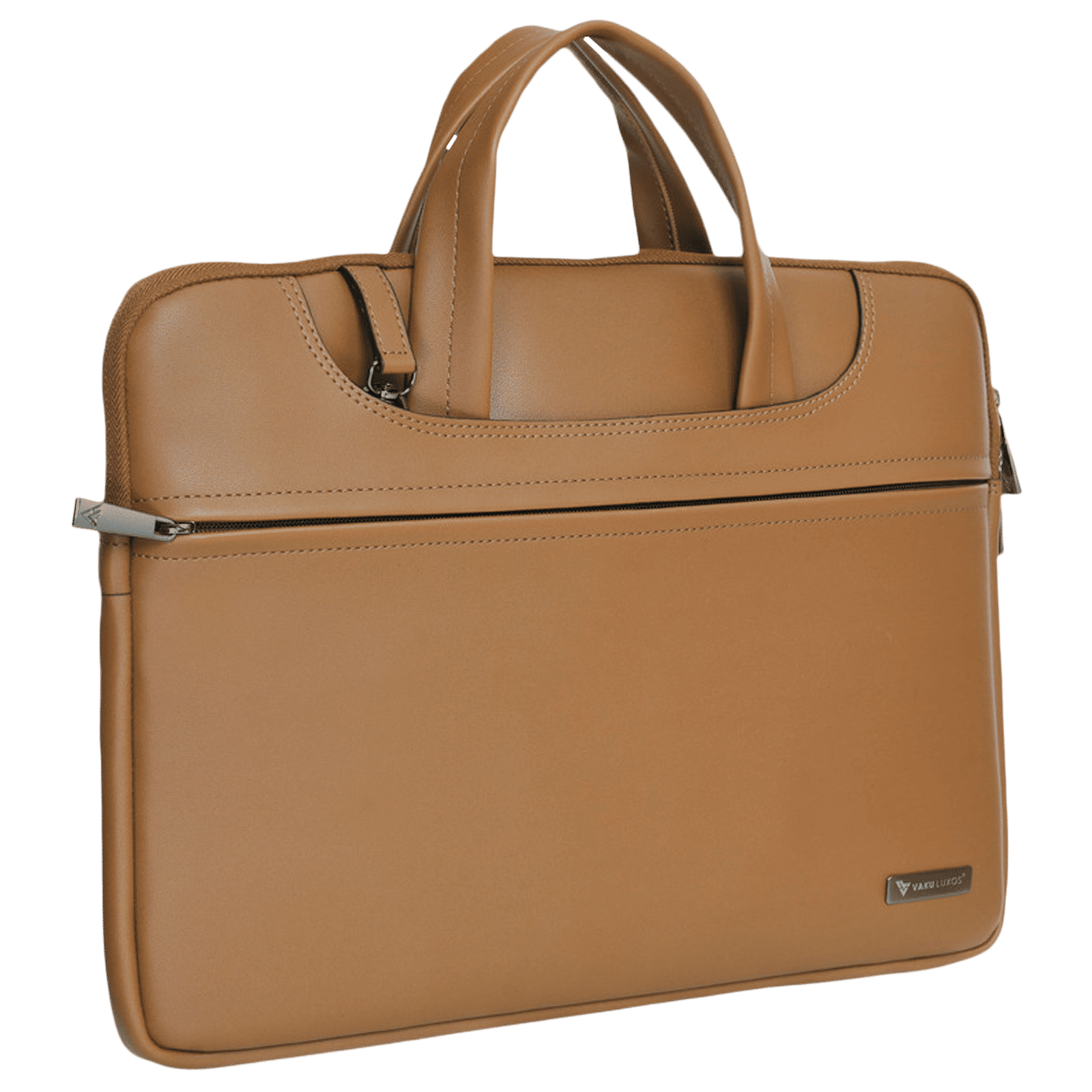 Dr. Vaku Vegan Leather Laptop Sleeve for 14 Inch Laptop (Water Resistant, Mustard) Dr. Vaku Vegan Leather Laptop Sleeve for 14 Inch Laptop (Water Resistant, Mustard)_5