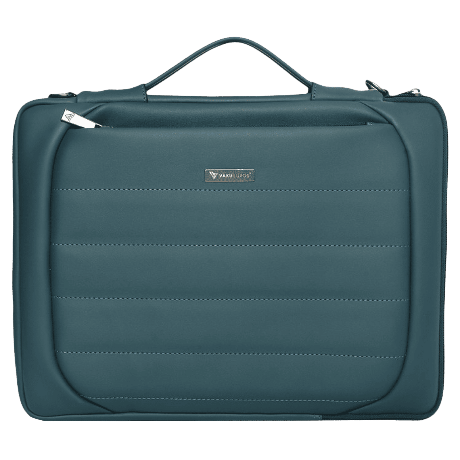 Dr. Vaku Lasa Chivelle Vegan Leather Laptop Sling Bag for 13 & 14 Inch Laptop (Water Resistant, Blue)_1