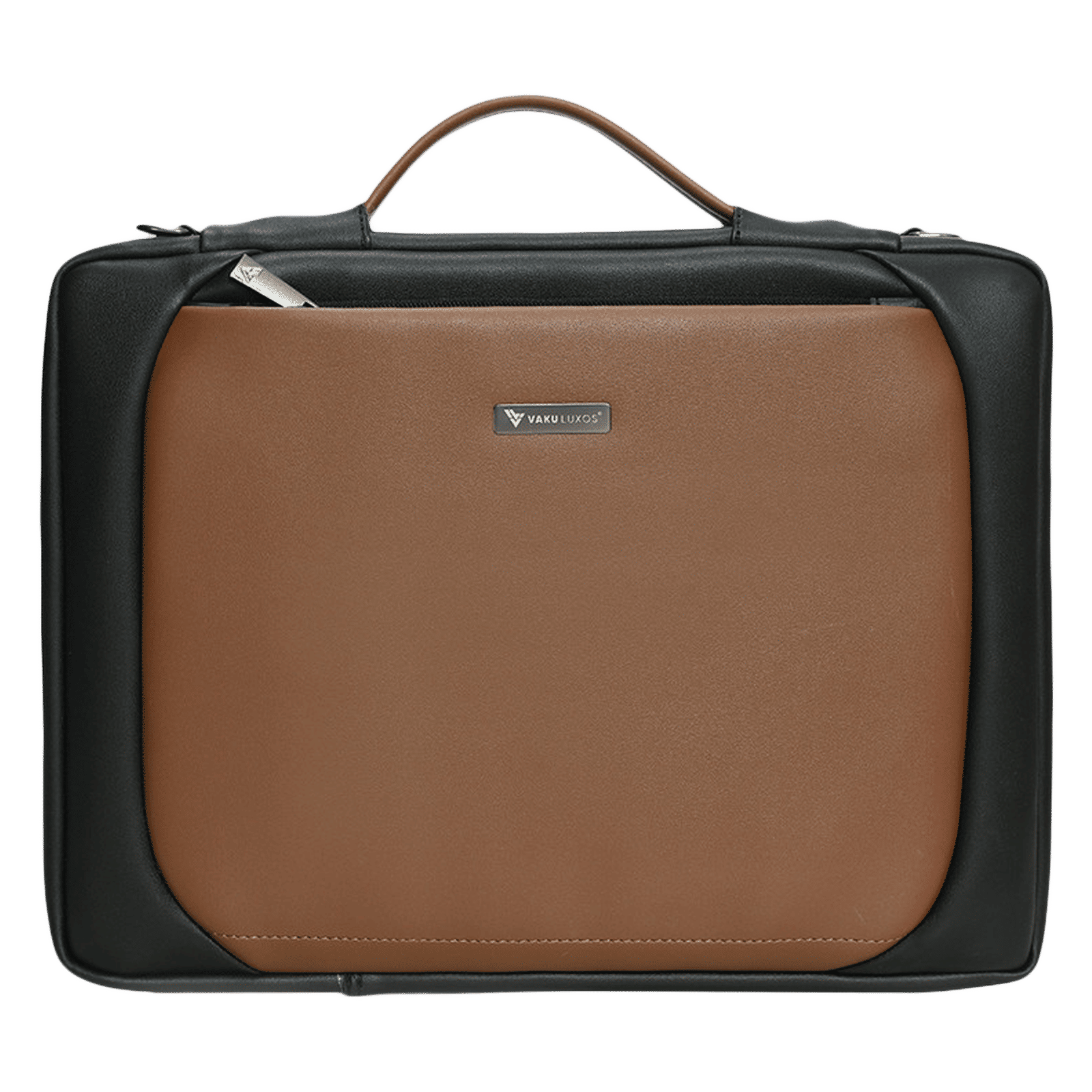 Dr. Vaku La Romani Polyurethane Leather Laptop Sling Bag for 14 Inch Laptop (Water Resistant, Camel/Black) Dr. Vaku La Romani Polyurethane Leather Laptop Sling Bag for 14 Inch Laptop (Water Resistant, Camel/Black)_1