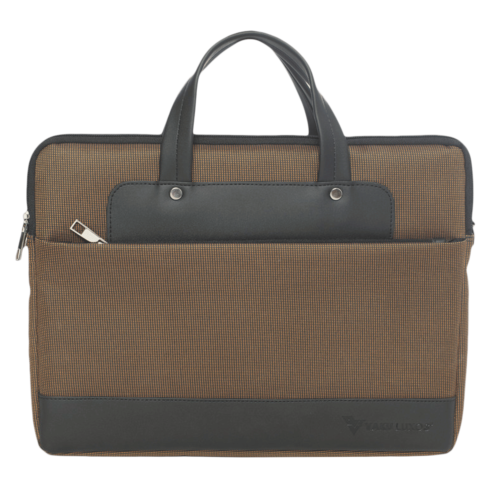Dr. Vaku DA SALERNO Leather Laptop Sling Bag for 13 & 14 Inch Laptop (Water Resistant, Brown/Black) Dr. Vaku DA SALERNO Leather Laptop Sling Bag for 13 & 14 Inch Laptop (Water Resistant, Brown/Black)_1