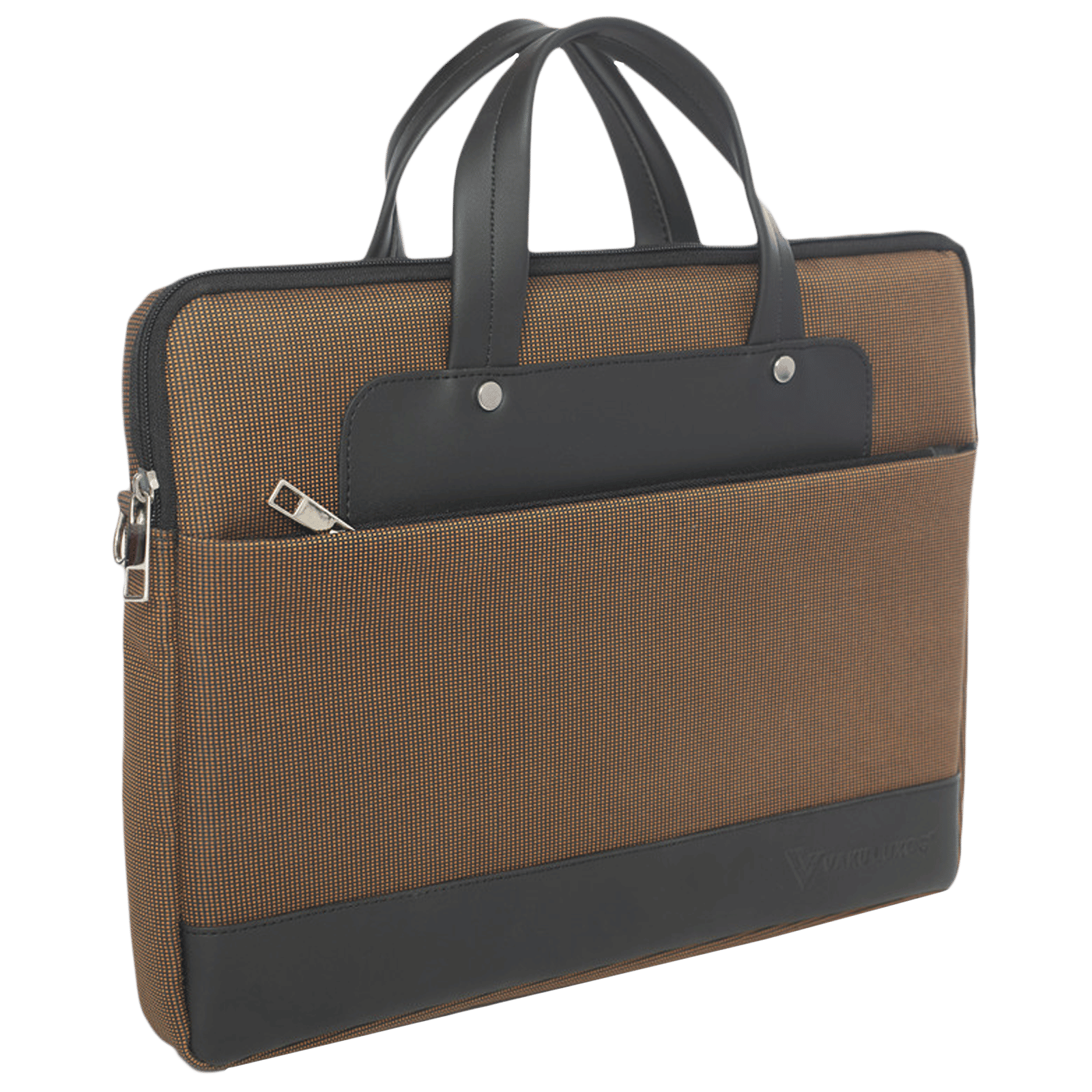 Dr. Vaku DA SALERNO Leather Laptop Sling Bag for 13 & 14 Inch Laptop (Water Resistant, Brown/Black) Dr. Vaku DA SALERNO Leather Laptop Sling Bag for 13 & 14 Inch Laptop (Water Resistant, Brown/Black)_5