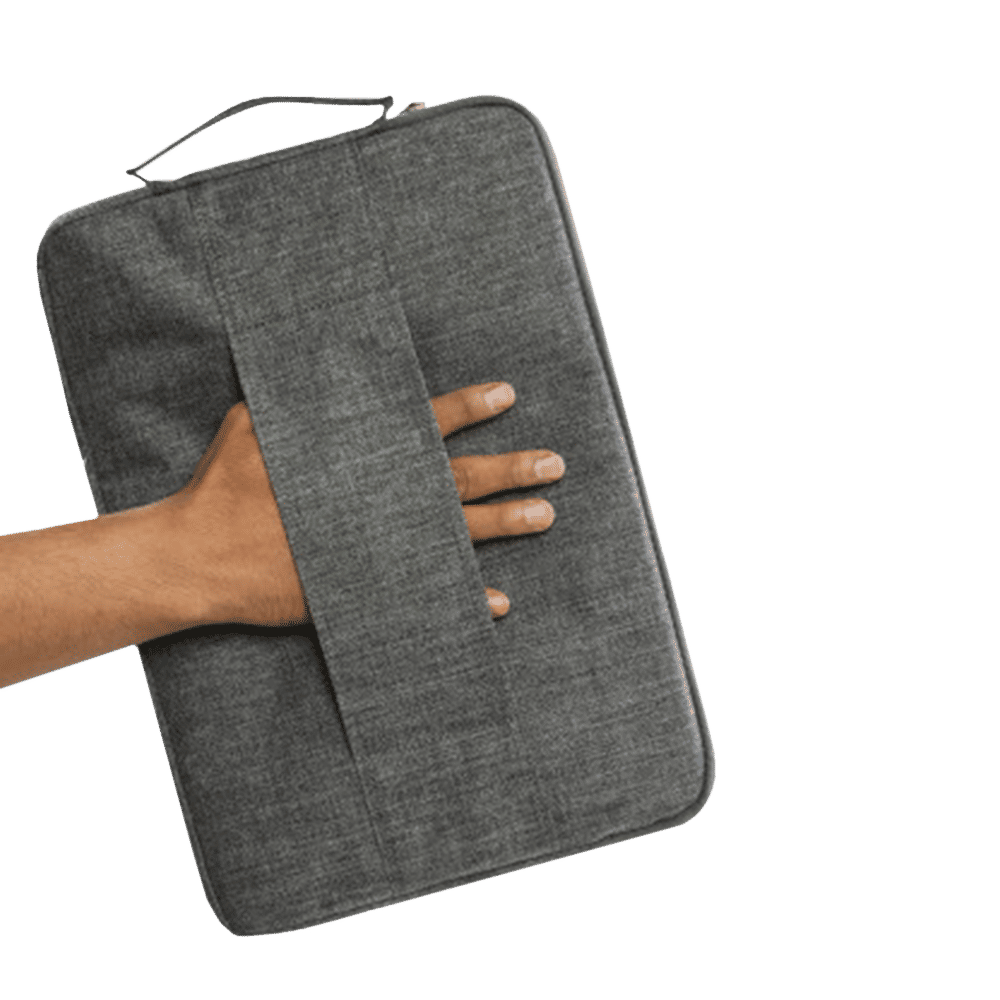Dr. Vaku Geuite Series Polyester Fabric Laptop Sleeve for 14 Inch Laptop (6 L, Water Repellent, Grey) Dr. Vaku Geuite Series Polyester Fabric Laptop Sleeve for 14 Inch Laptop (6 L, Water Repellent, Grey)_5