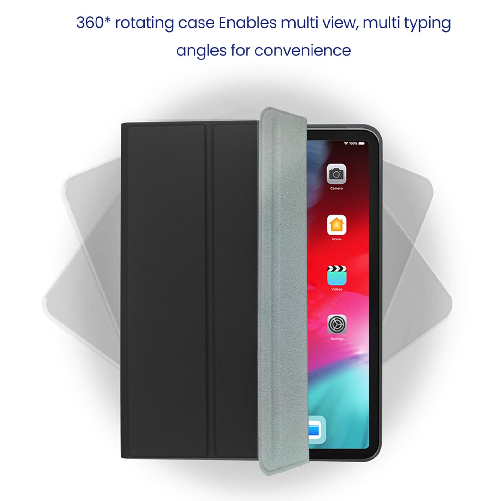 Stuffcool Flex Faux Leather Flip Cover for Apple iPad 10.9 Inch (10th Gen) (Built-in Pencil Holder, Black) Stuffcool Flex Faux Leather Flip Cover for Apple iPad 10.9 Inch (10th Gen) (Built-in Pencil Holder, Black)_7