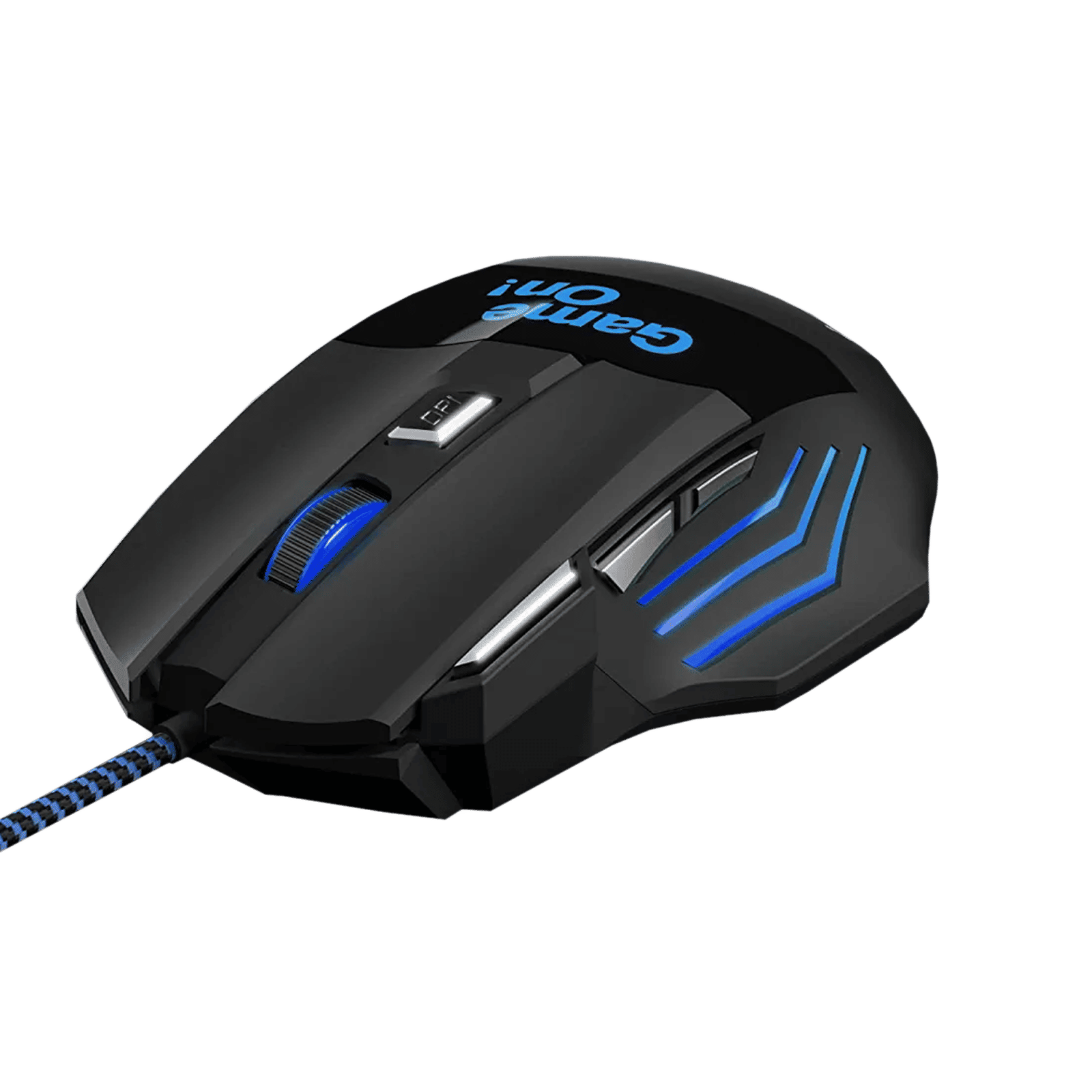 ambrane Trone Wired Optical Gaming Mouse with Customizable Buttons (3600 DPI, Ergonomic Design, Black)_1