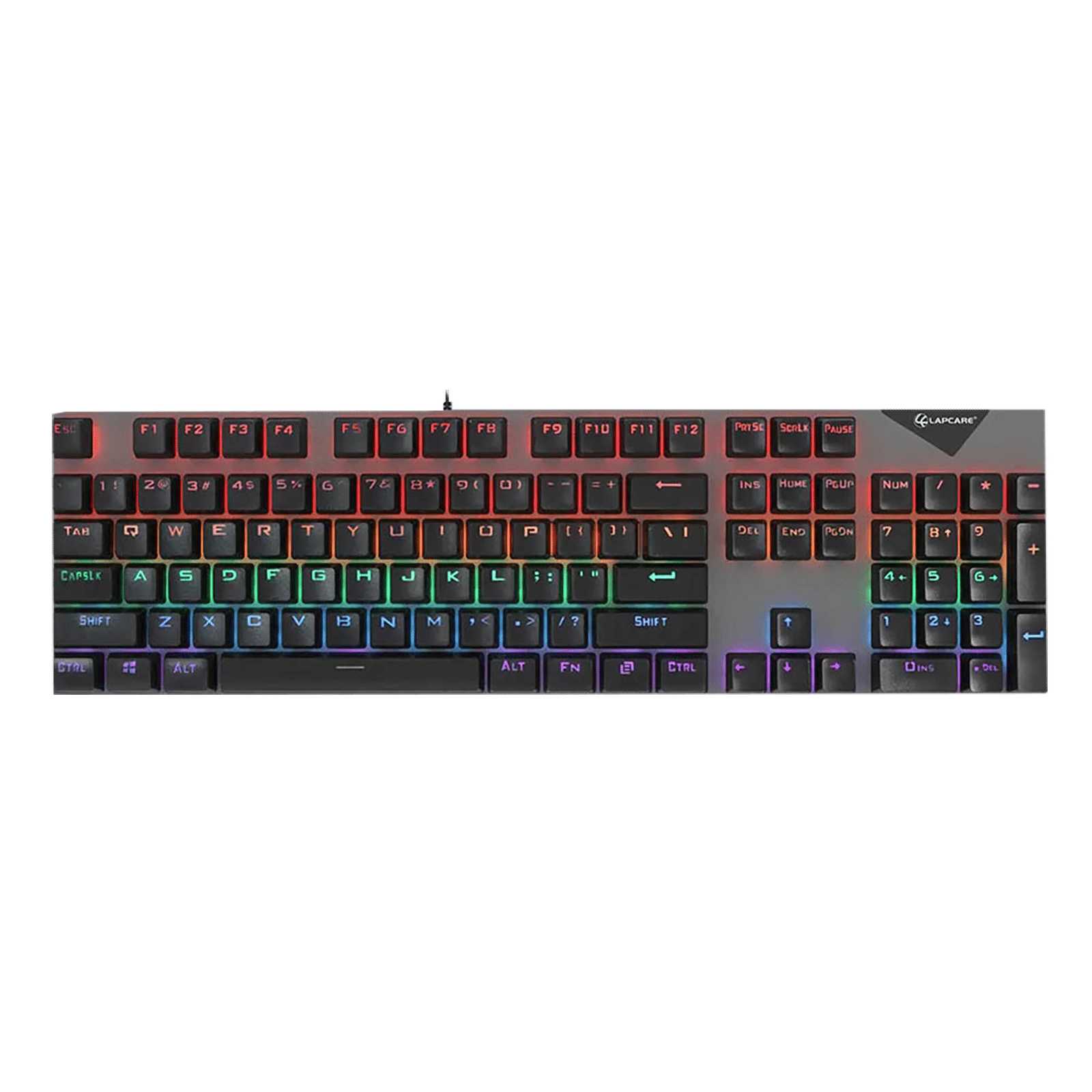 LAPCARE Champ LGK-105 Wired Gaming Keyboard with Backlit Keys (Spillproof, Black)_4
